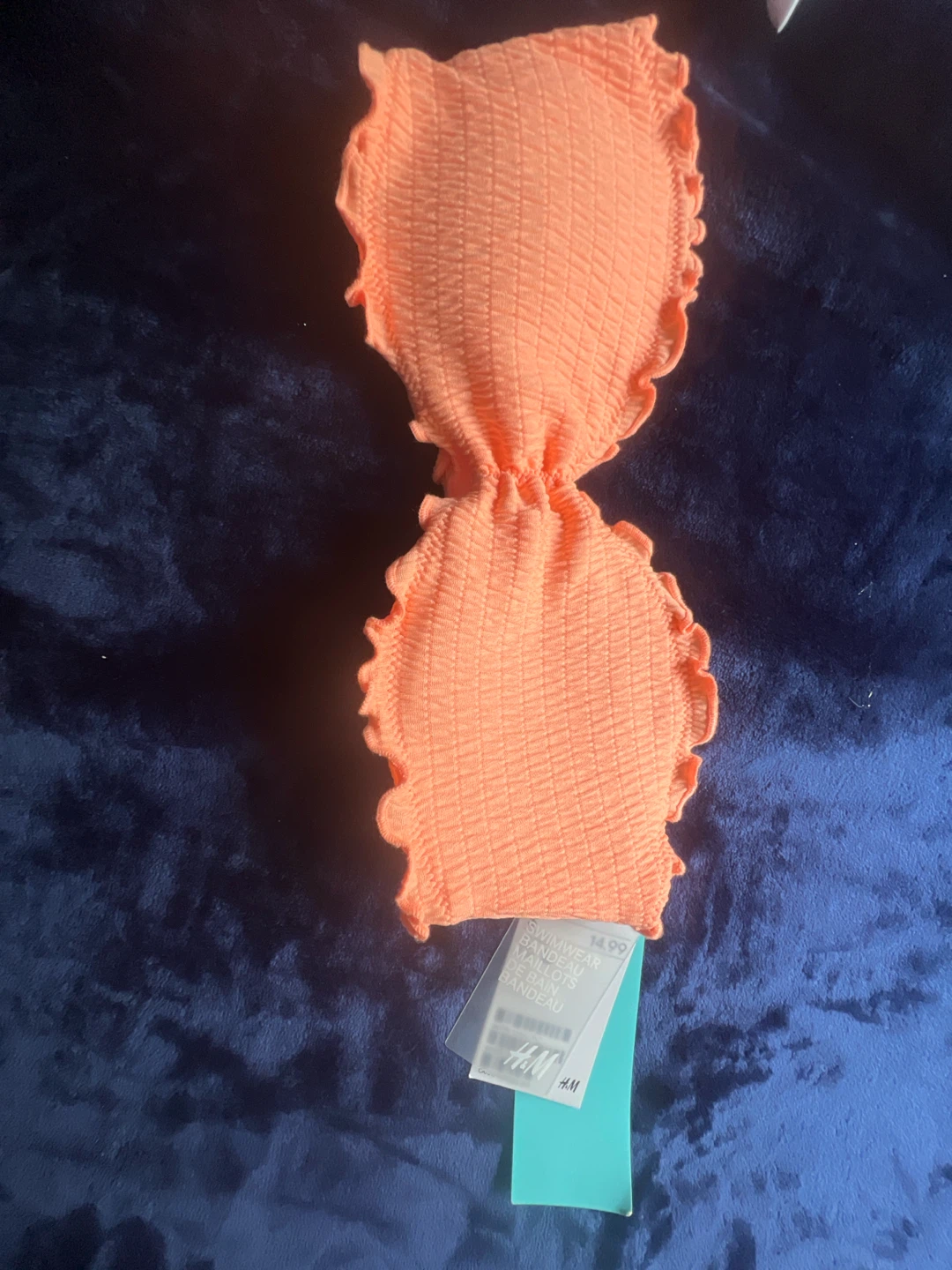H&M Orange Bandeau Bikini Top