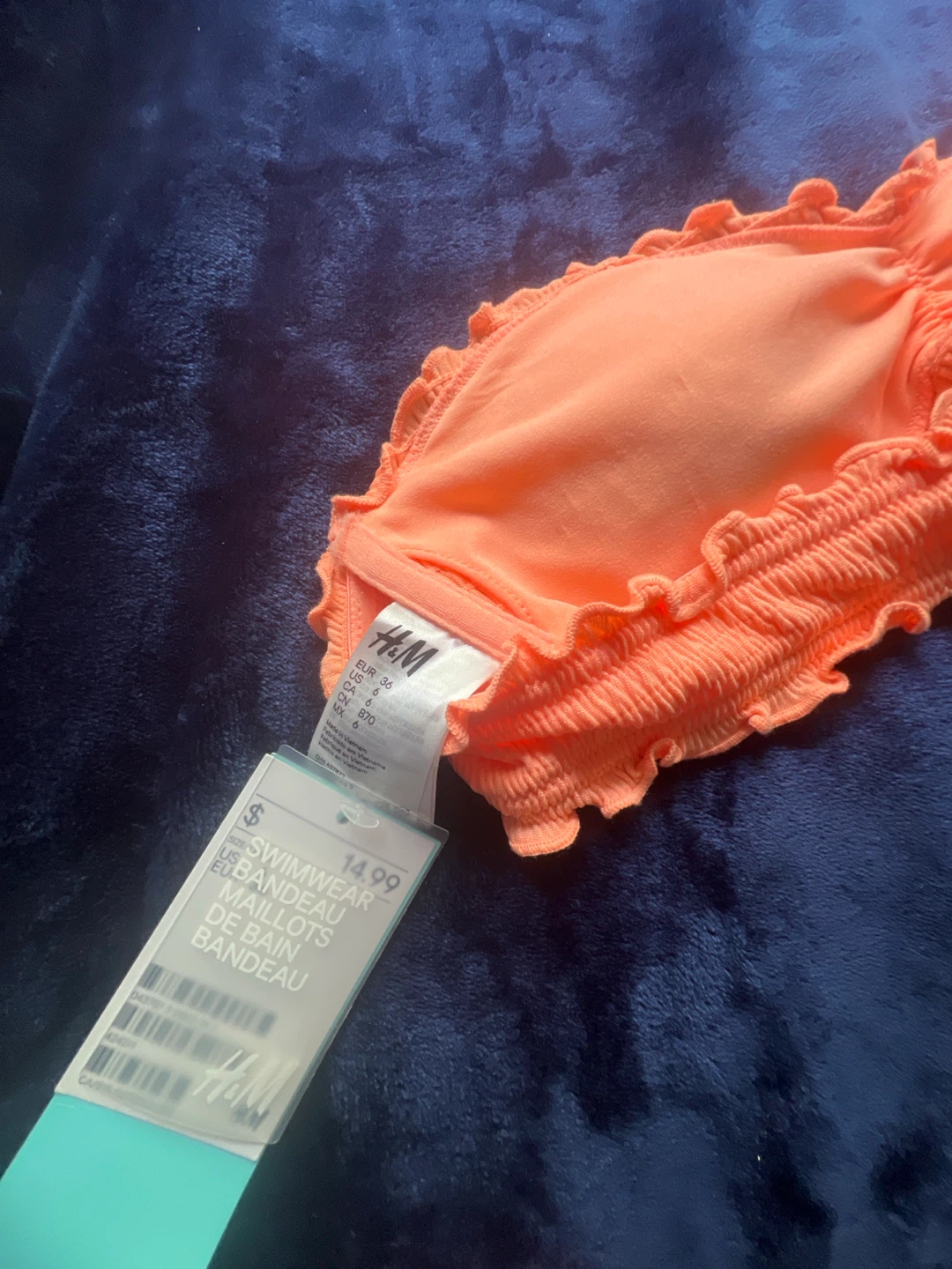 H&M Orange Bandeau Bikini Top - photo 3