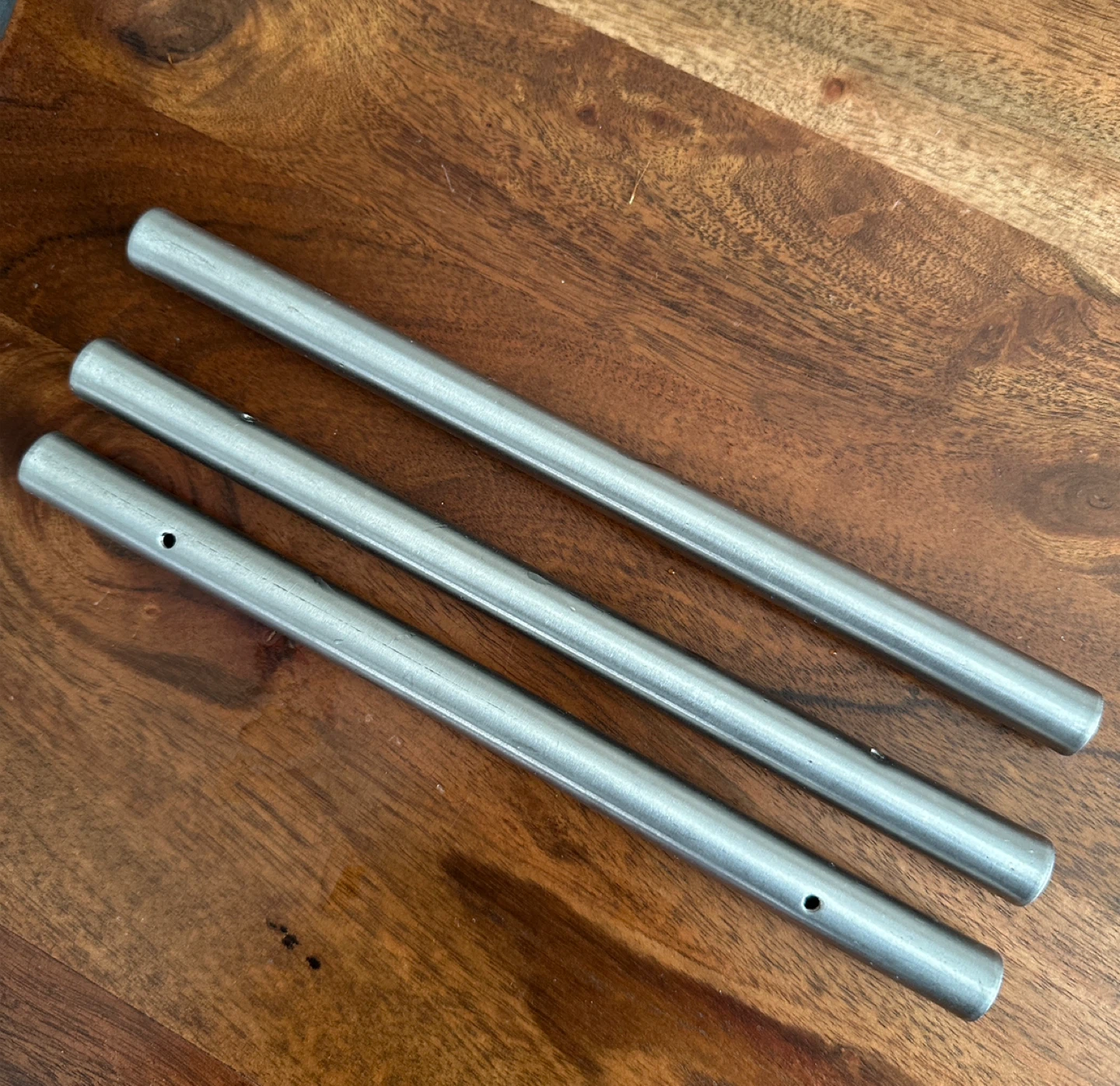 Brushed steel cabinet handles - 3 - $5