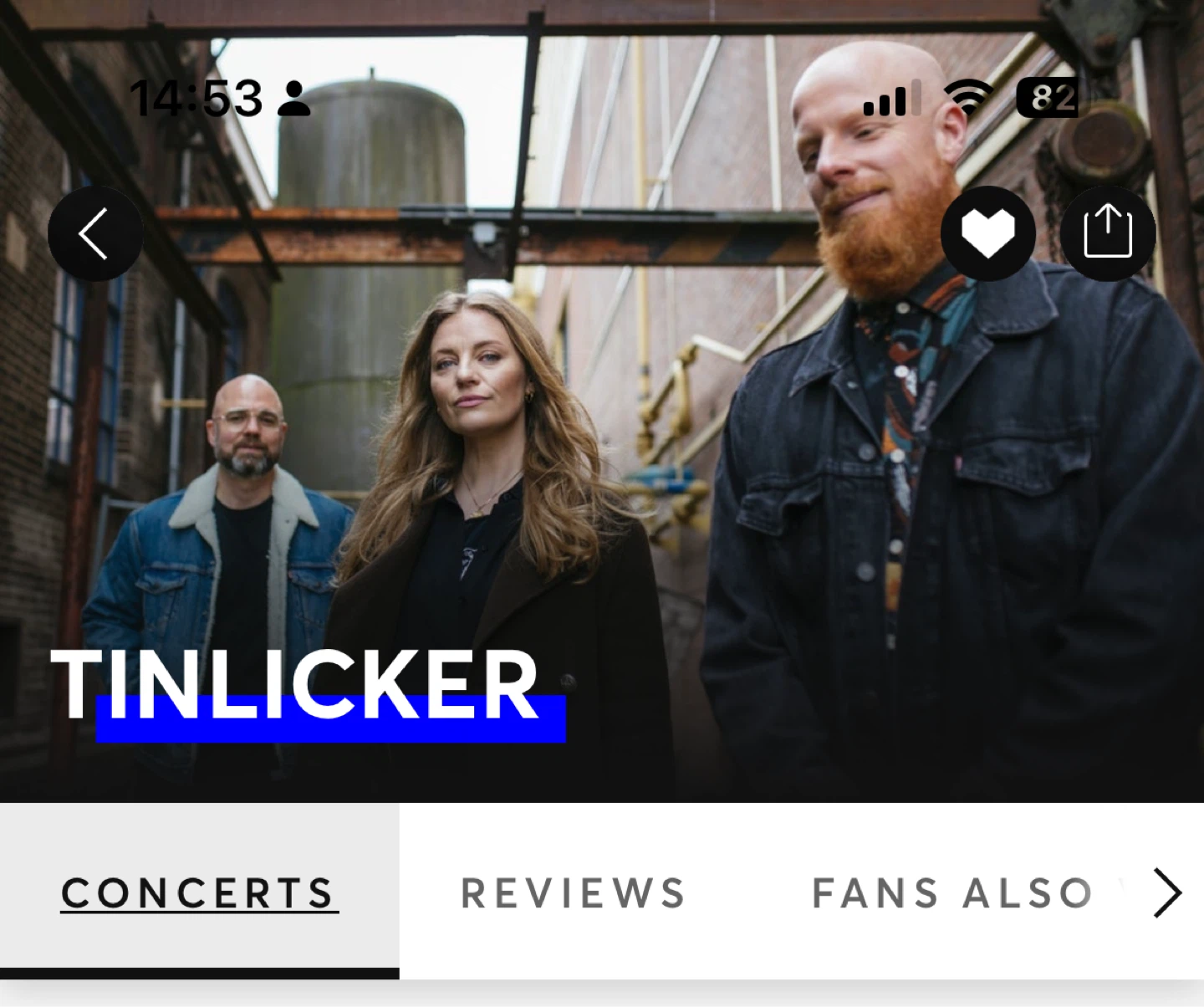 Tinlicker Concert Ticket | Fri Sep 18