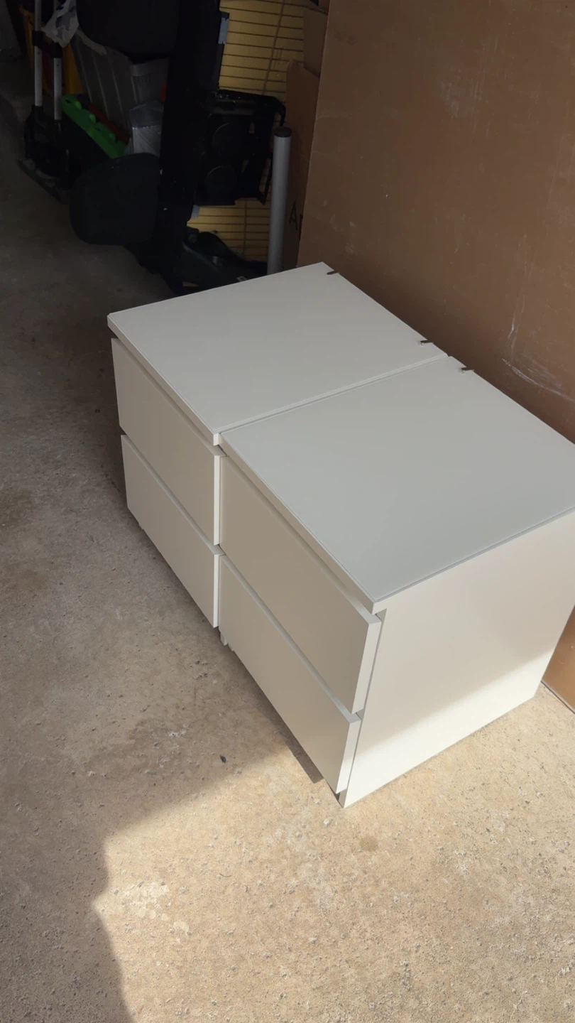 IKEA Malm 4-Drawer White Chest x2 ($55 each)