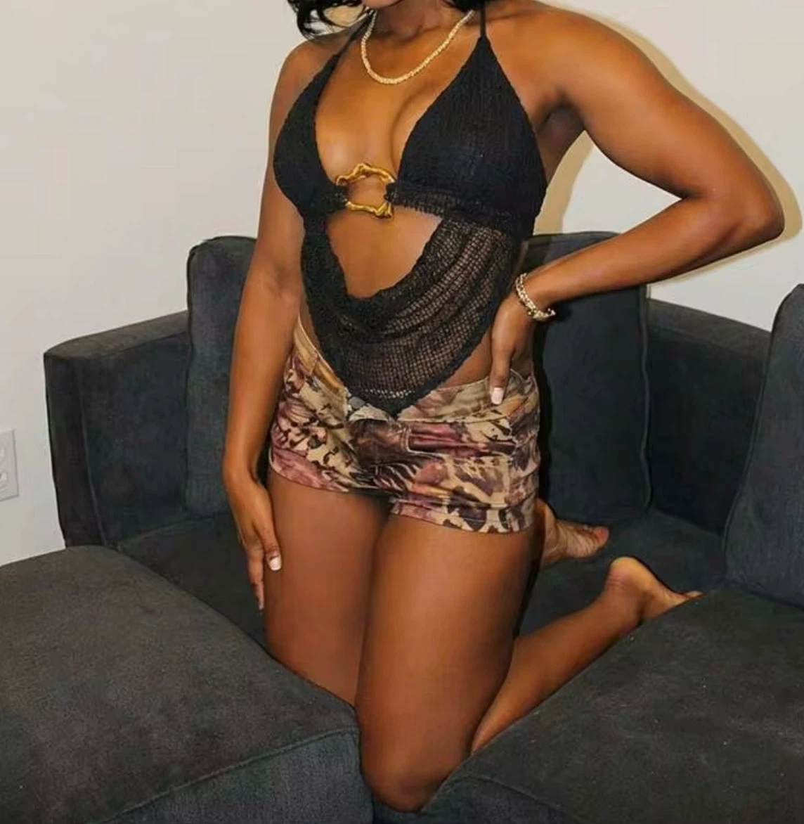 Black Halter Top