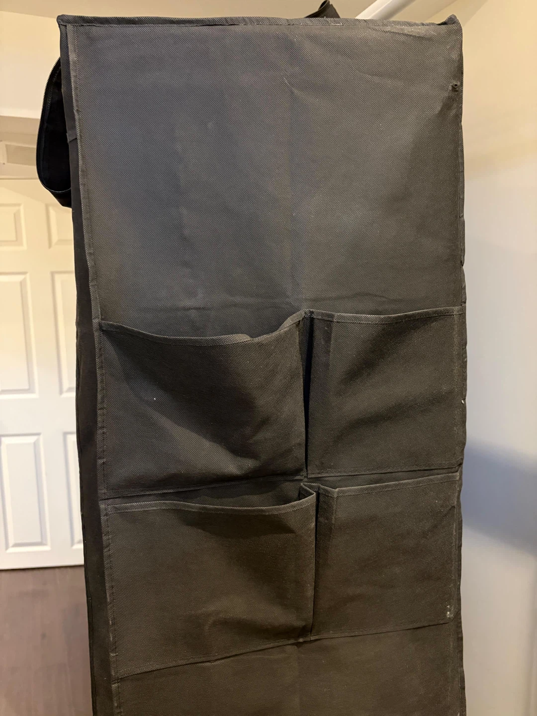Portable Black Fabric Wardrobe - photo 4