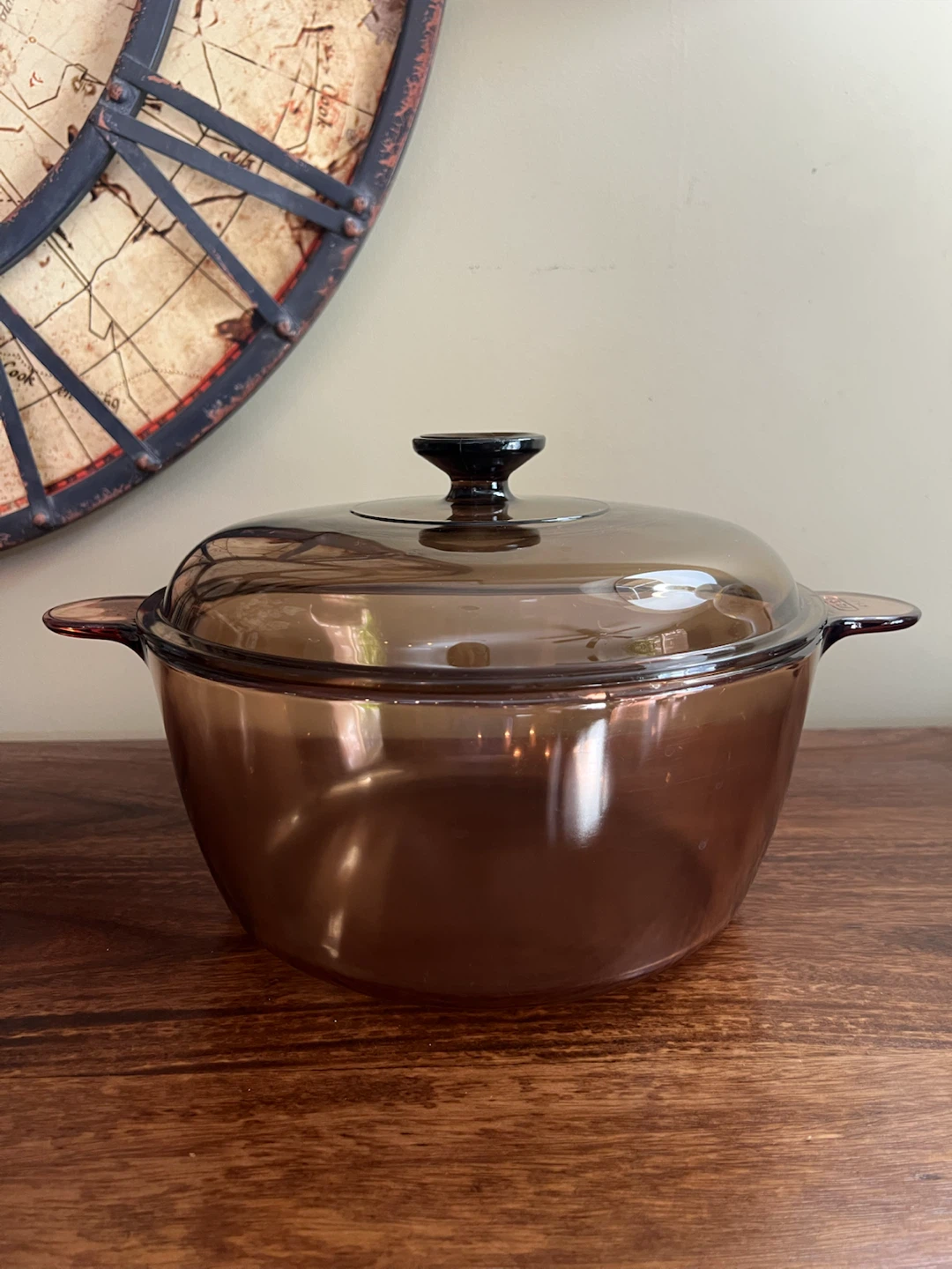 Vintage Corning Visions Amber 4.5L Dutch Oven