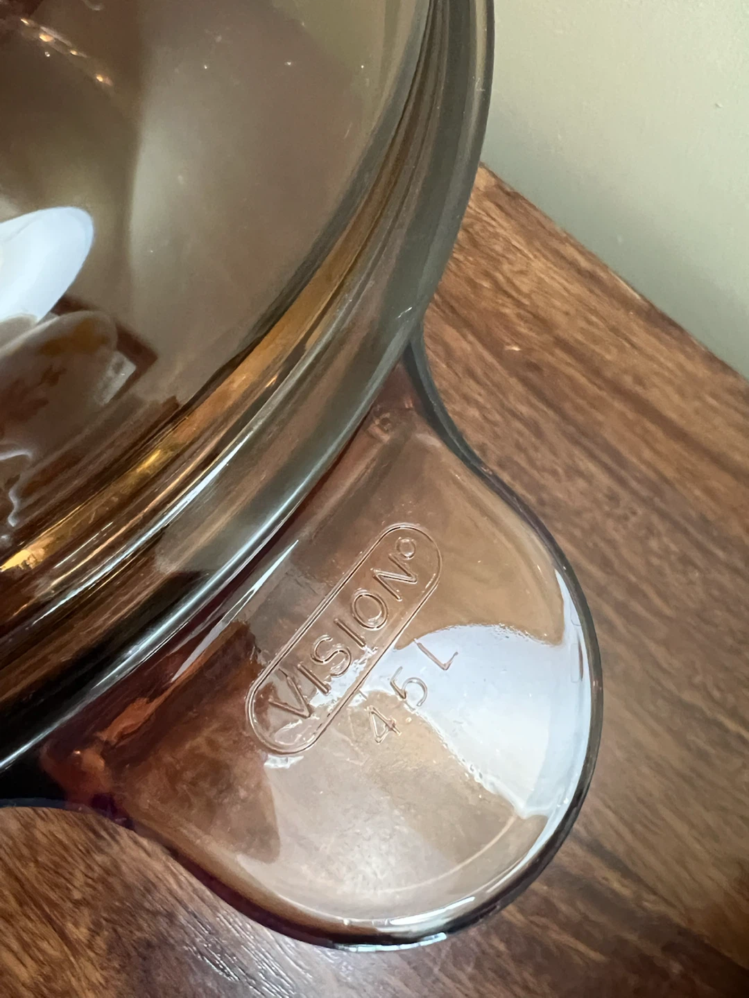 Vintage Corning Visions Amber 4.5L Dutch Oven - photo 4