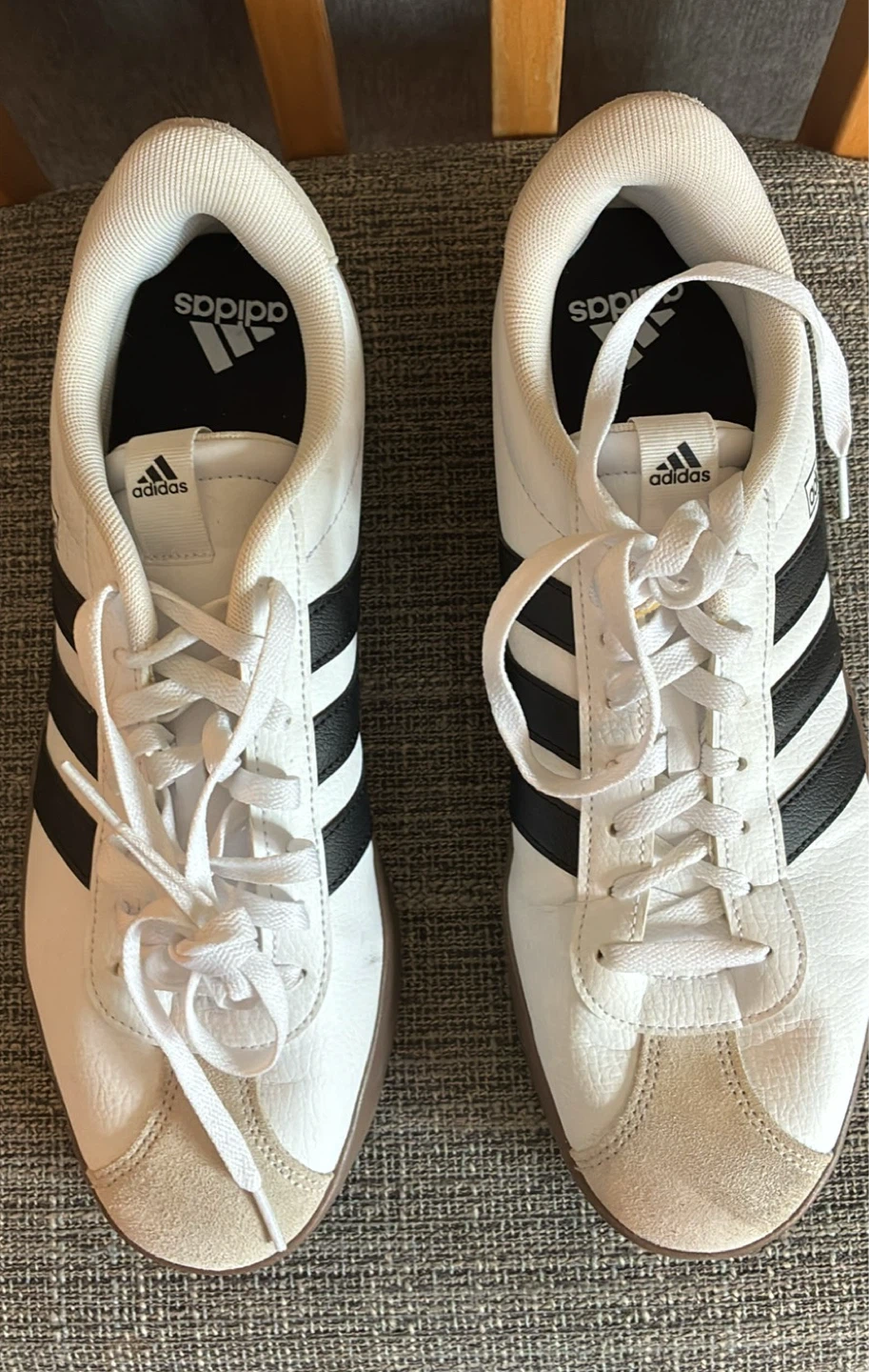 New Adidas VL Court 3.0 White and Black Sneakers