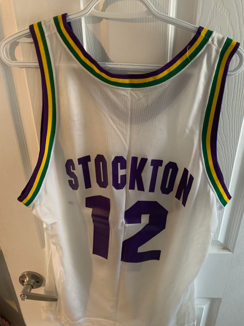 Vintage Champion John Stockton Utah Jazz Jersey