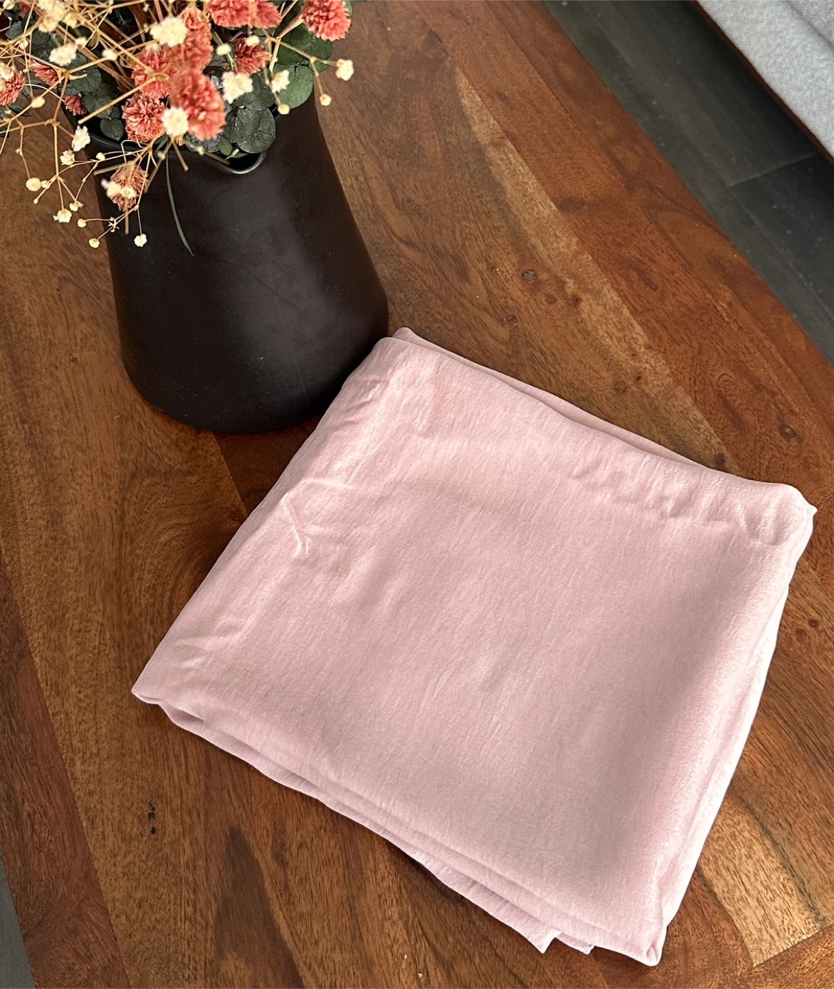 Pink Piece of Soft Silky Fabric - New - $10