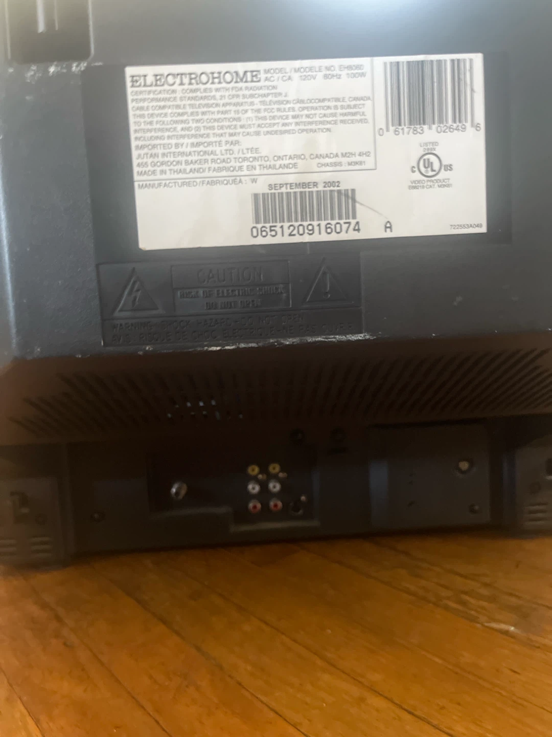 Electrohome EH8060 CRT Television - photo 3