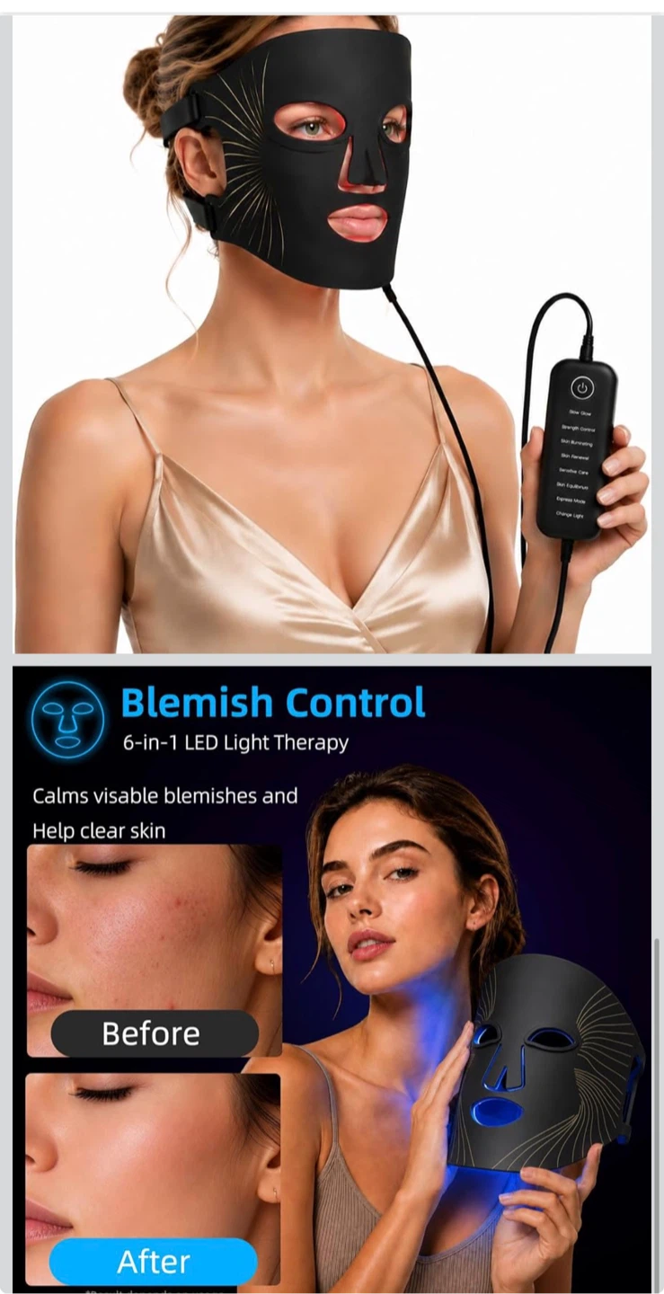 7-in-1 LED Light Therapy Mask - photo 4