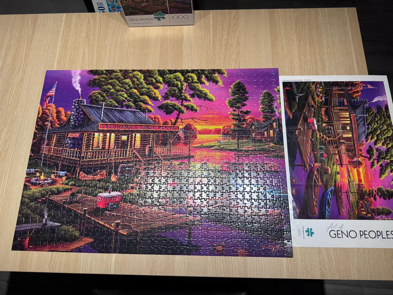 Buffalo 1000 Piece Jigsaw Puzzle - Stephanie's Canoe Rental - photo 2