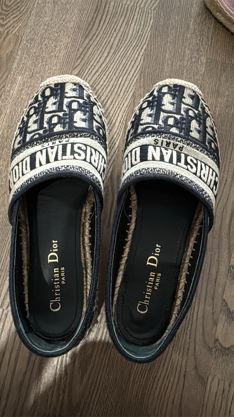 Authentic Christian Dior Oblique Espadrilles Size 37 - photo 3