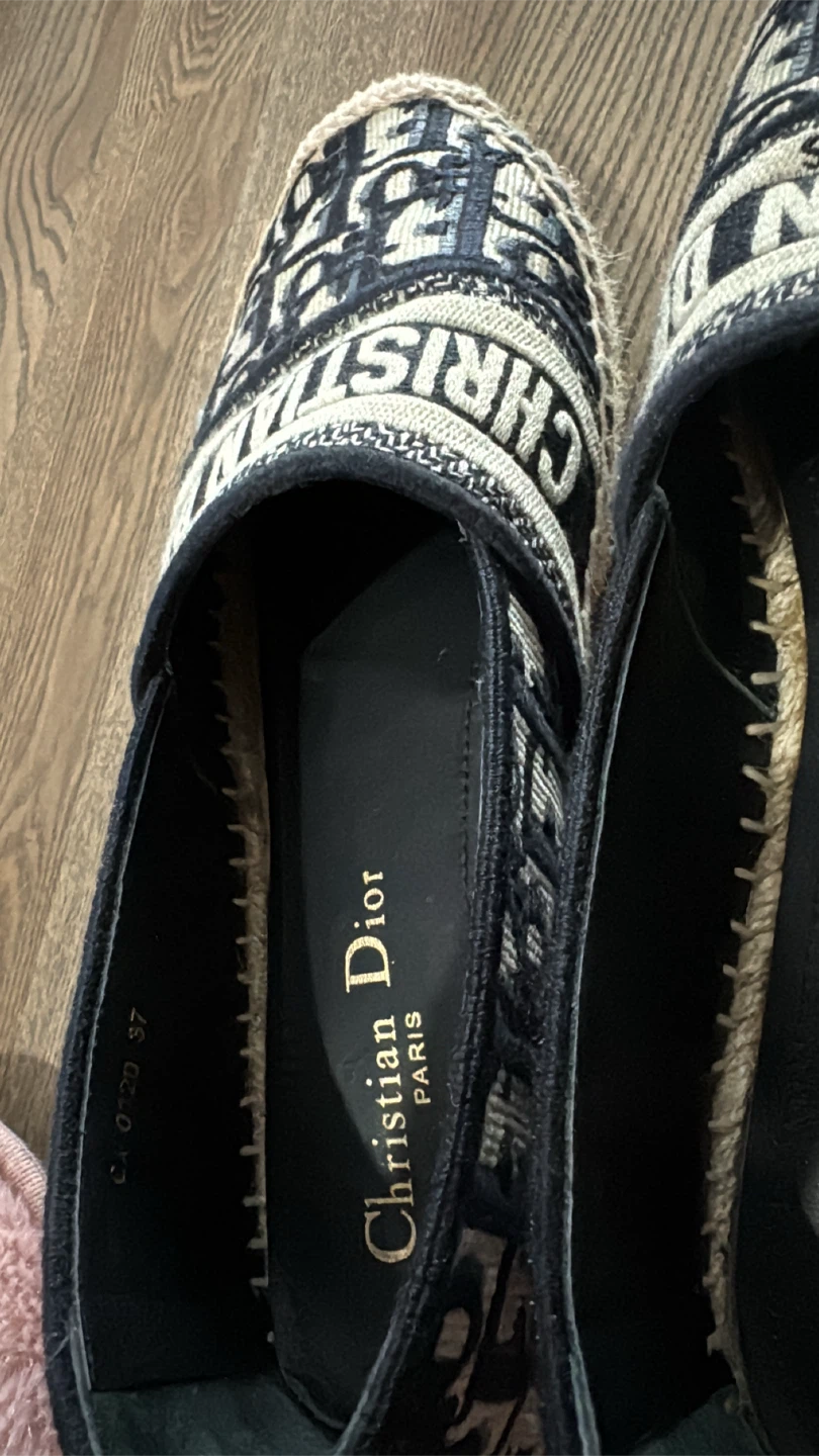 Authentic Christian Dior Oblique Espadrilles Size 37 - photo 5