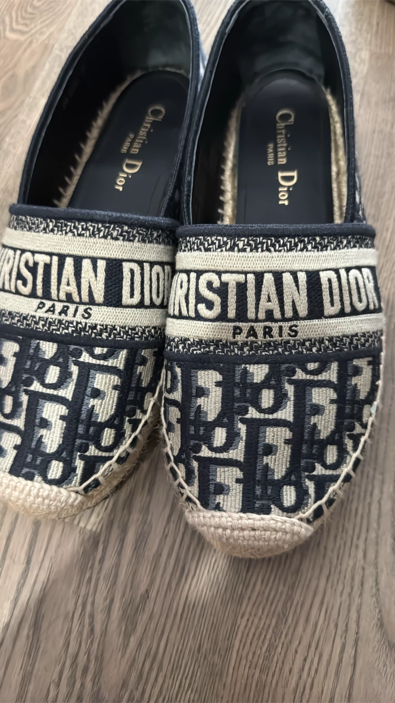 Authentic Christian Dior Oblique Espadrilles Size 37 - photo 2