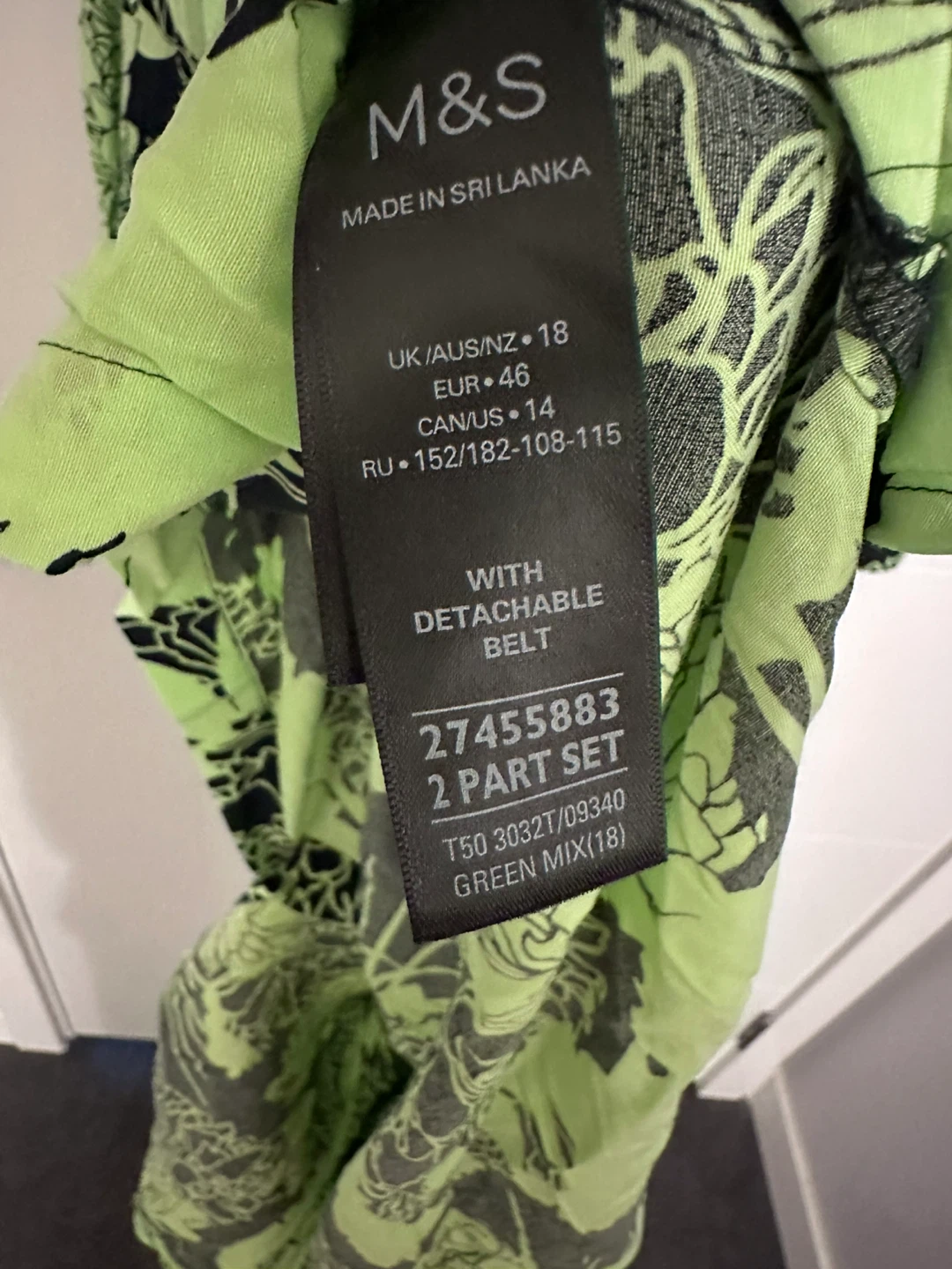 Autograph Floral Print Shirt Dress Size 18 - photo 4