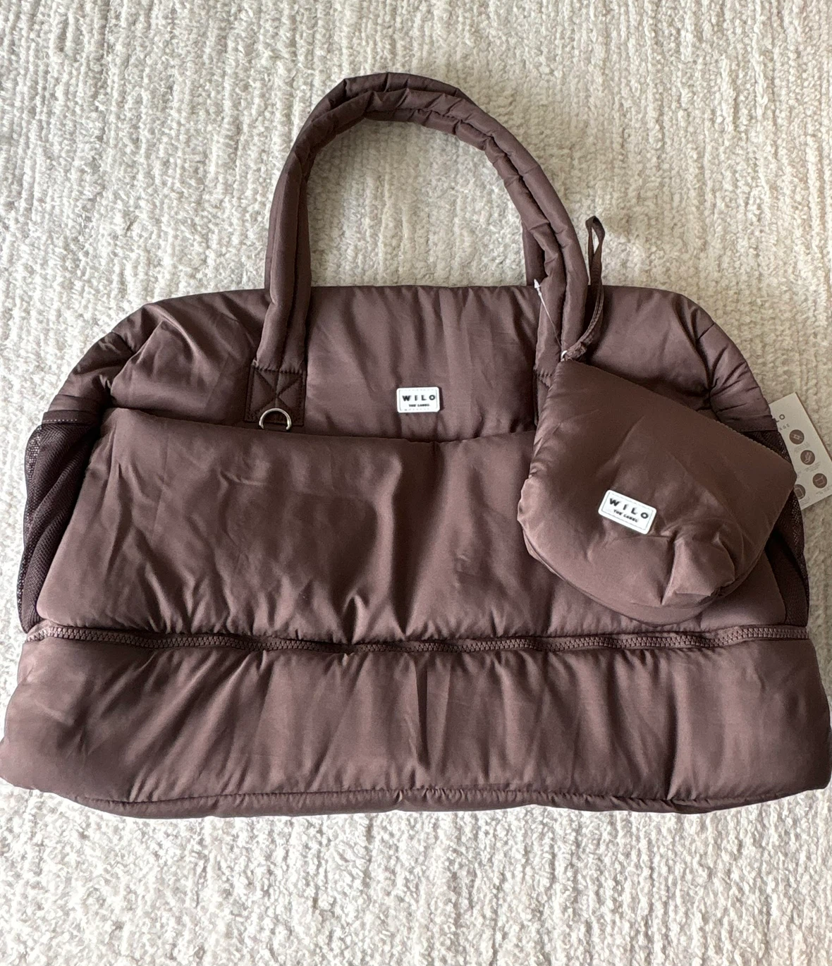 Brand new! Wilo The Label Voyage puffer Duffle Bag