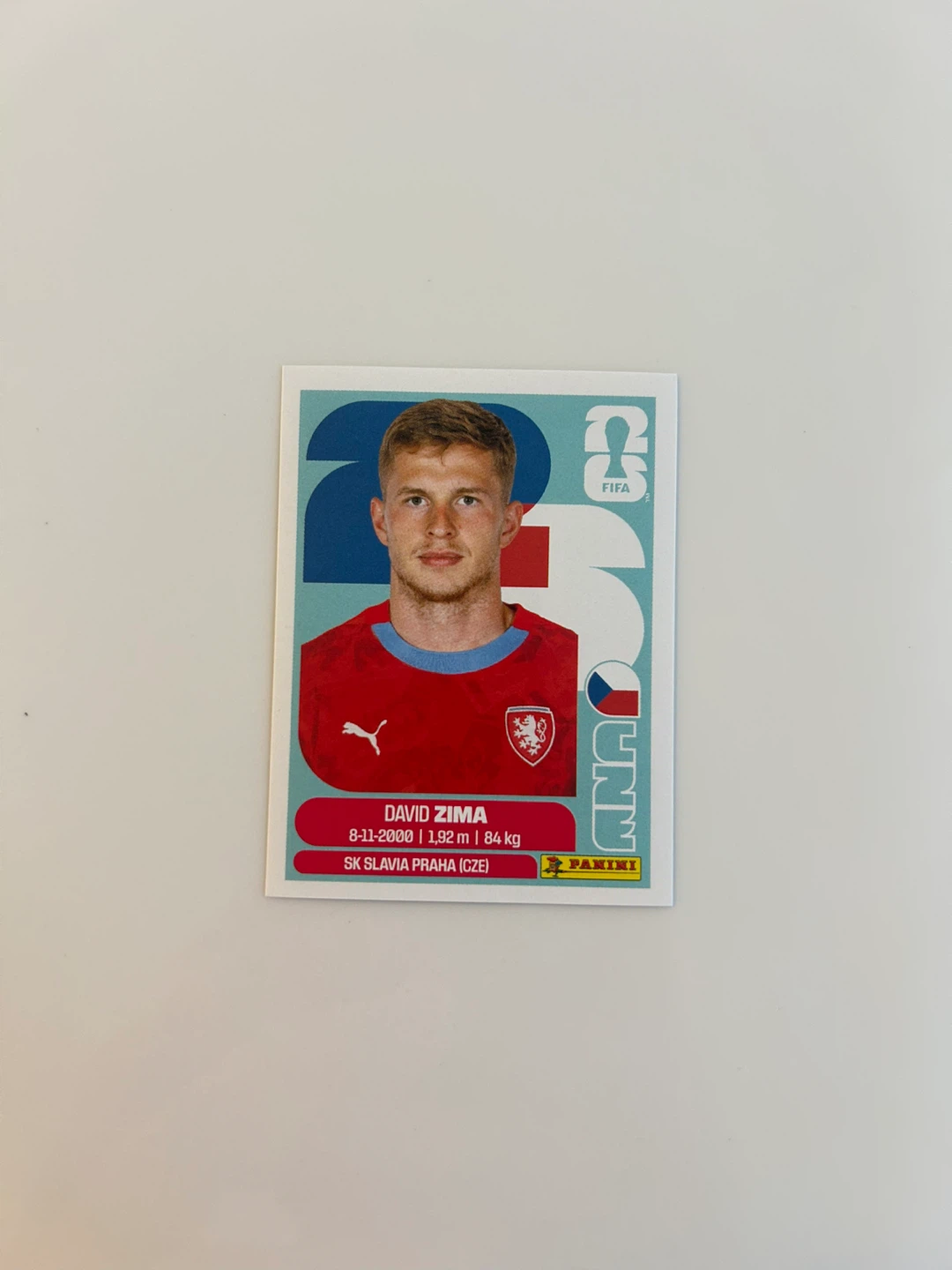 Panini FIFA World Cup 2026 David Zima Sticker