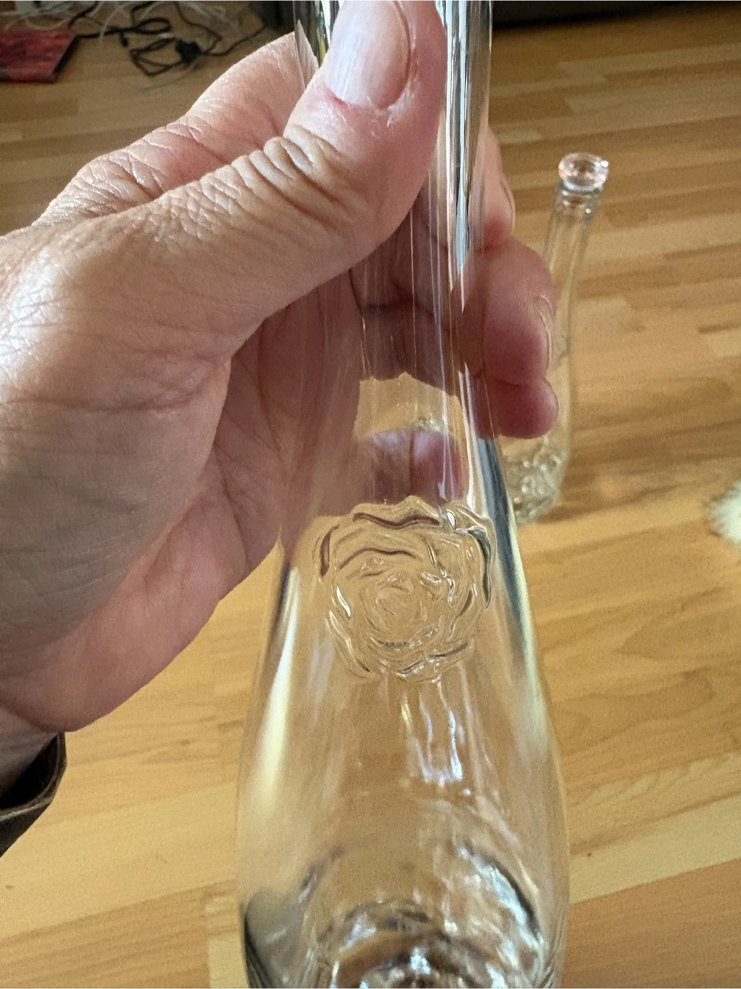 Rose Theme Decanter Bottles $5 each firm - photo 3