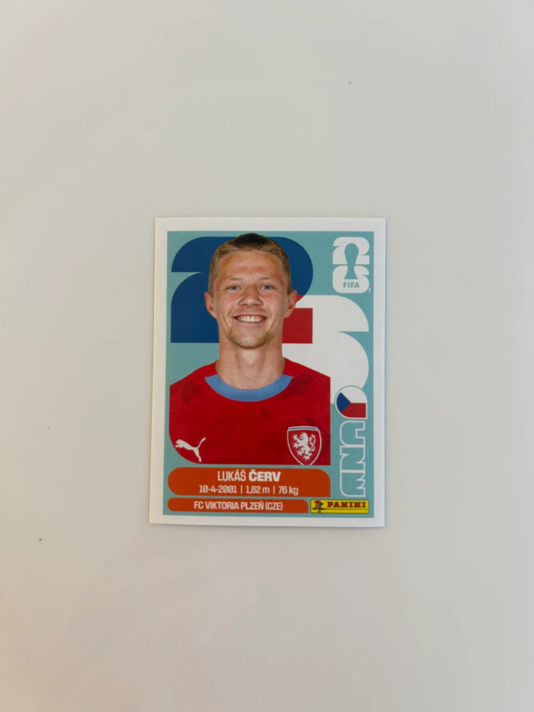 Panini Lukáš Červ FIFA World Cup 2026 Sticker