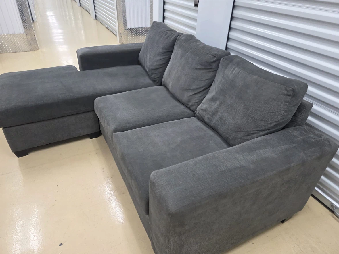Dark Grey Sectional Sofa - photo 5