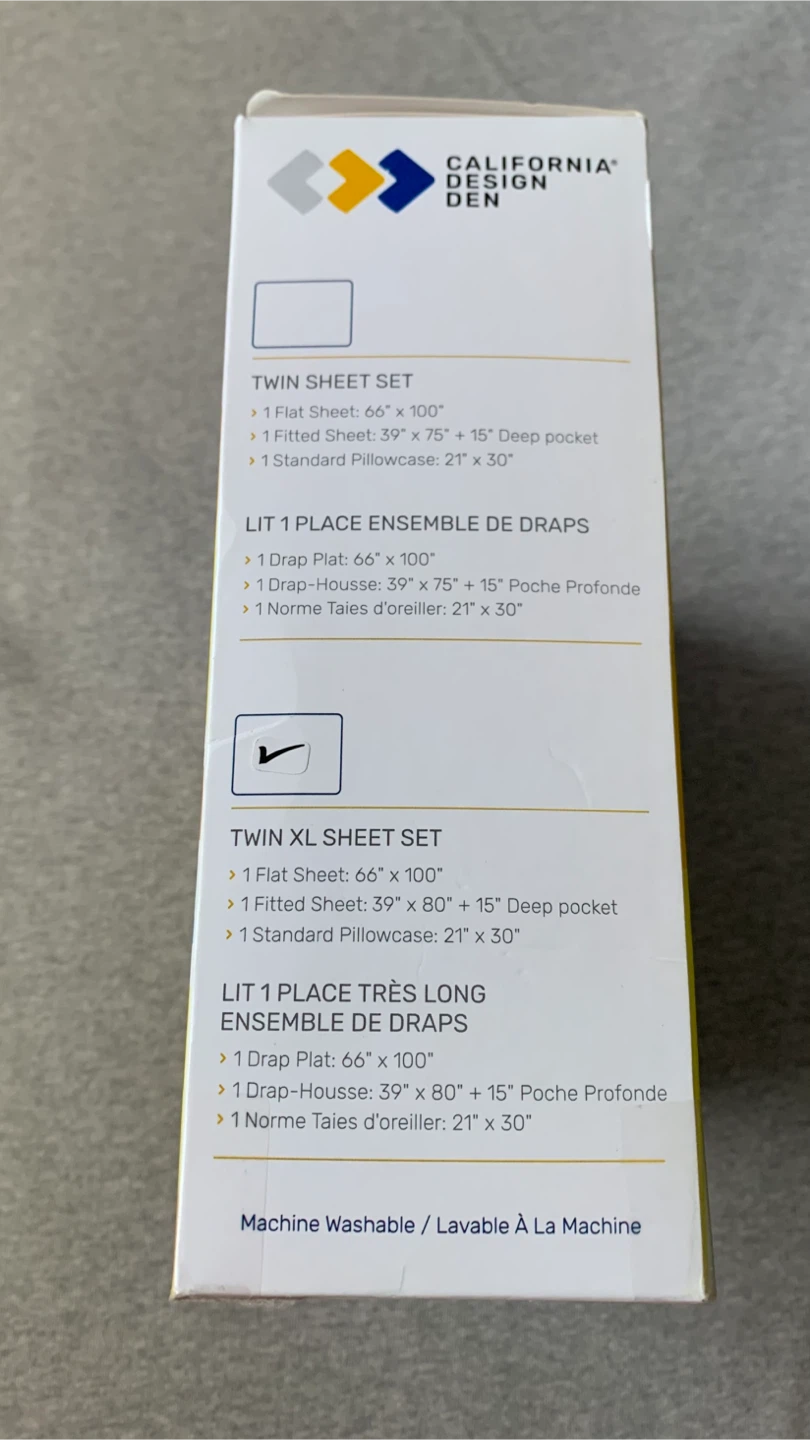 Brand New Twin XL Sheet Set - Indigo Navy Blue - photo 4