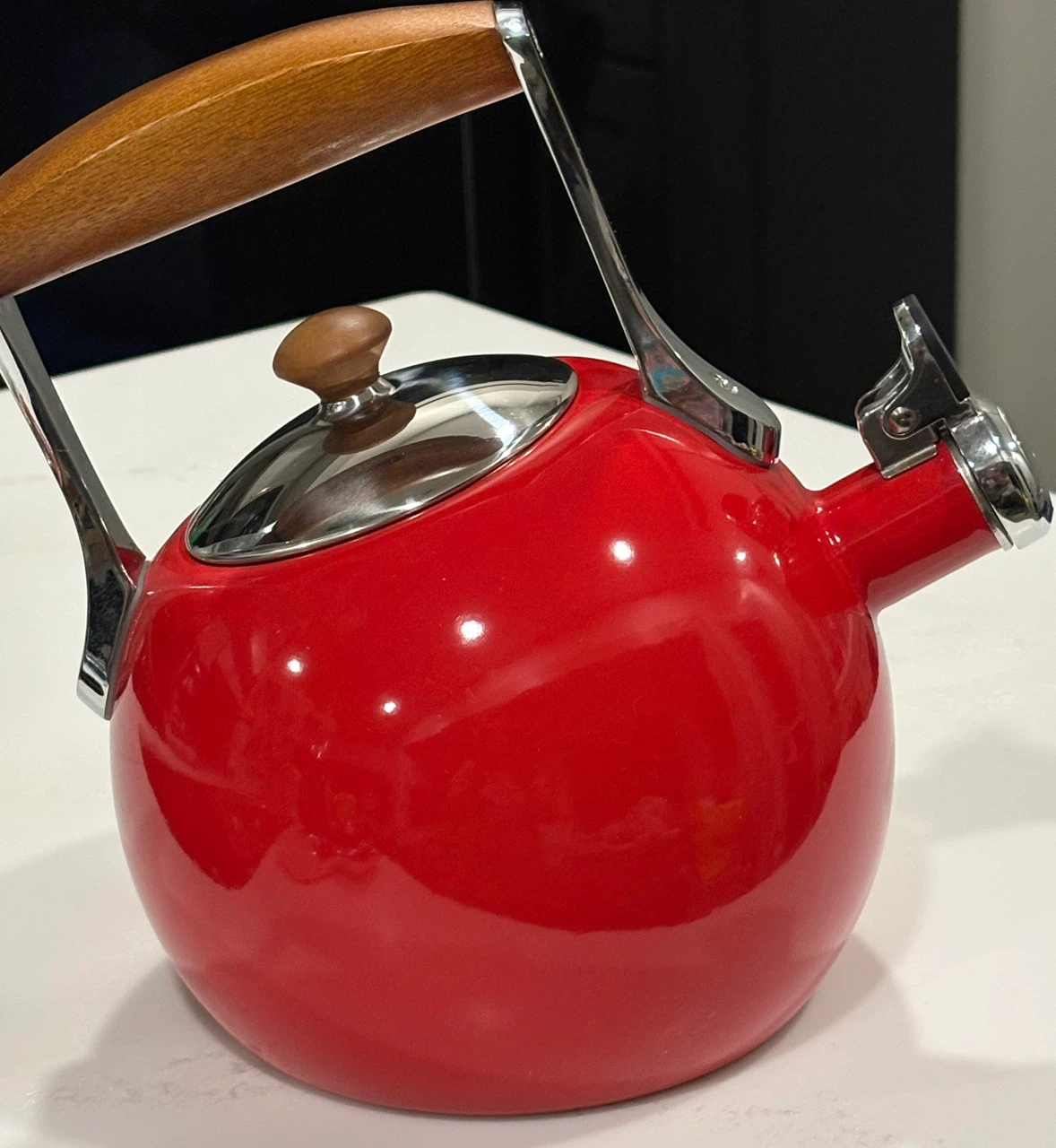 Nambe Meridian Tea Kettle - Red - photo 2