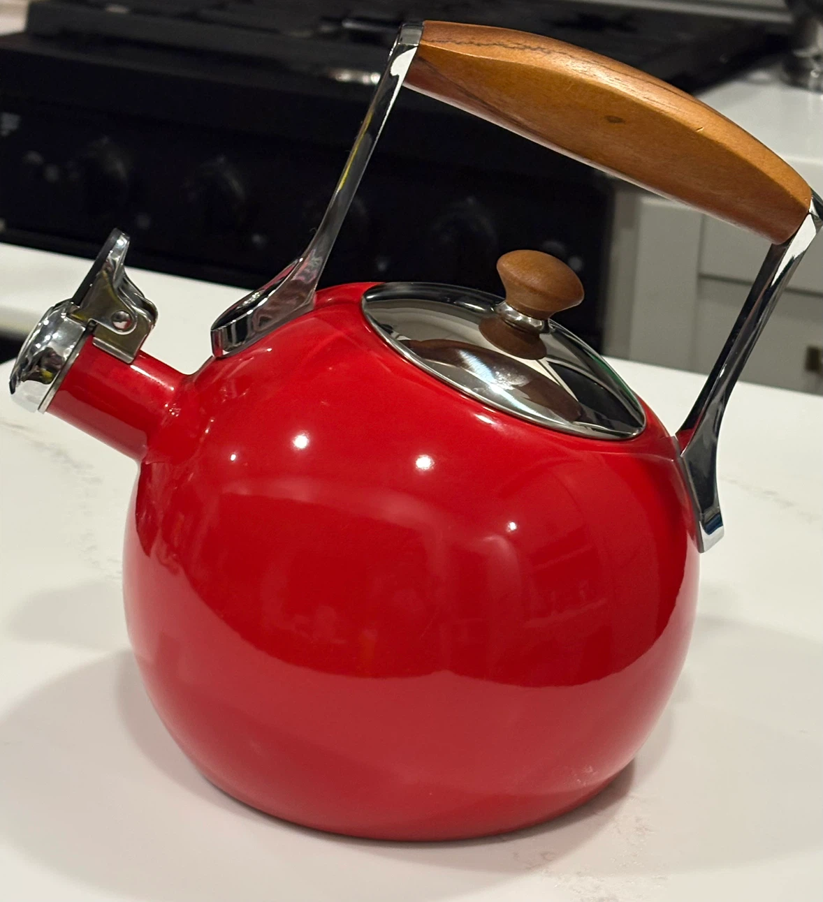 Nambe Meridian Tea Kettle - Red - photo 3