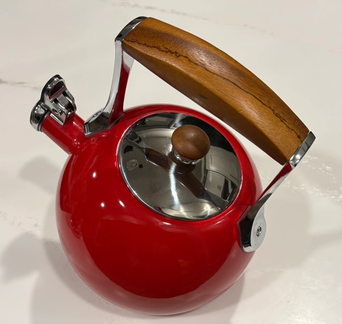 Nambe Meridian Tea Kettle - Red - photo 4