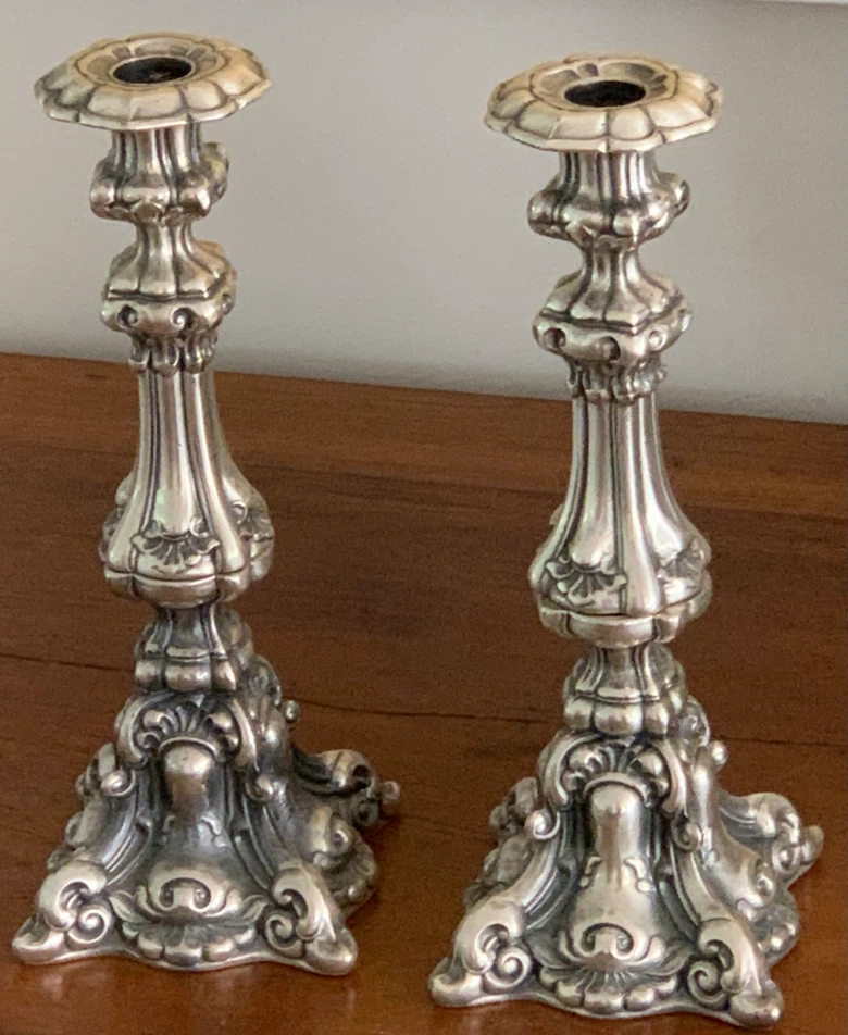 Pewter Candlesticks
