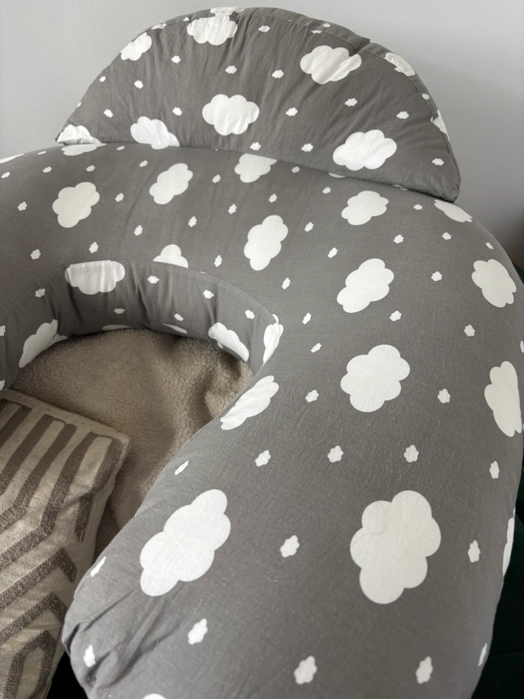 Momcozy Nursing Pillow - Grey Cloud Print - photo 3