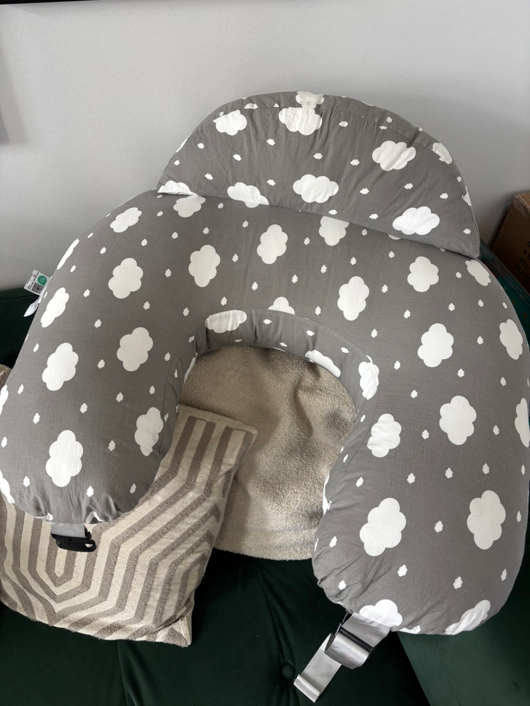Momcozy Nursing Pillow - Grey Cloud Print - photo 4