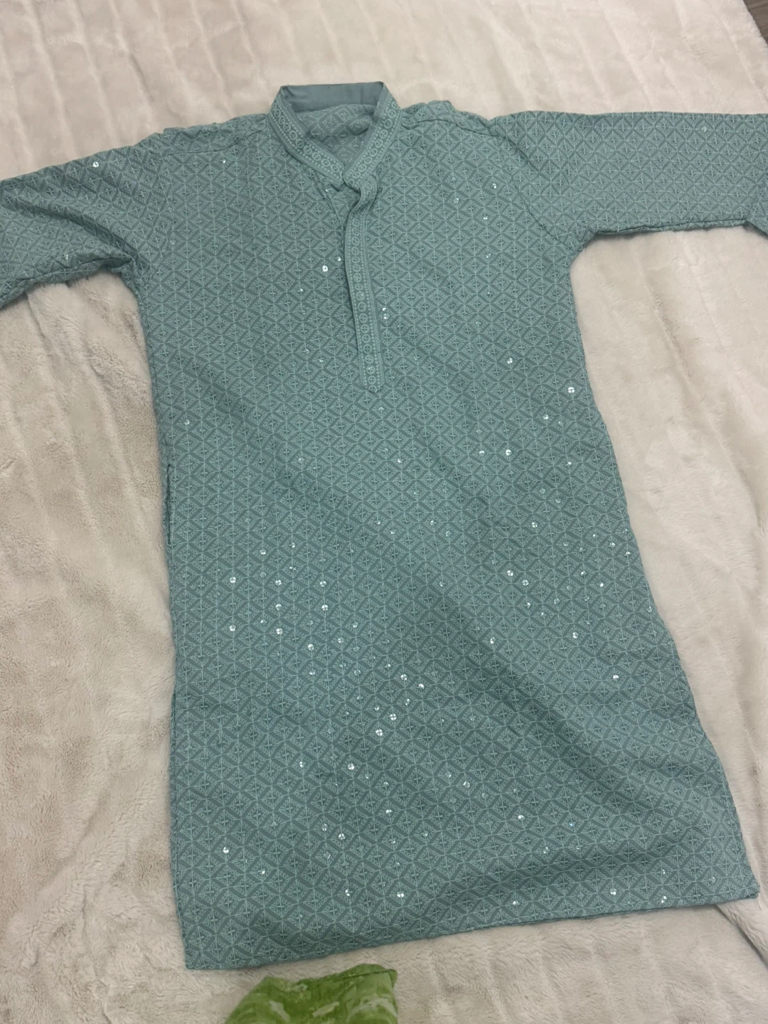 Light Teal Kurta - photo 2