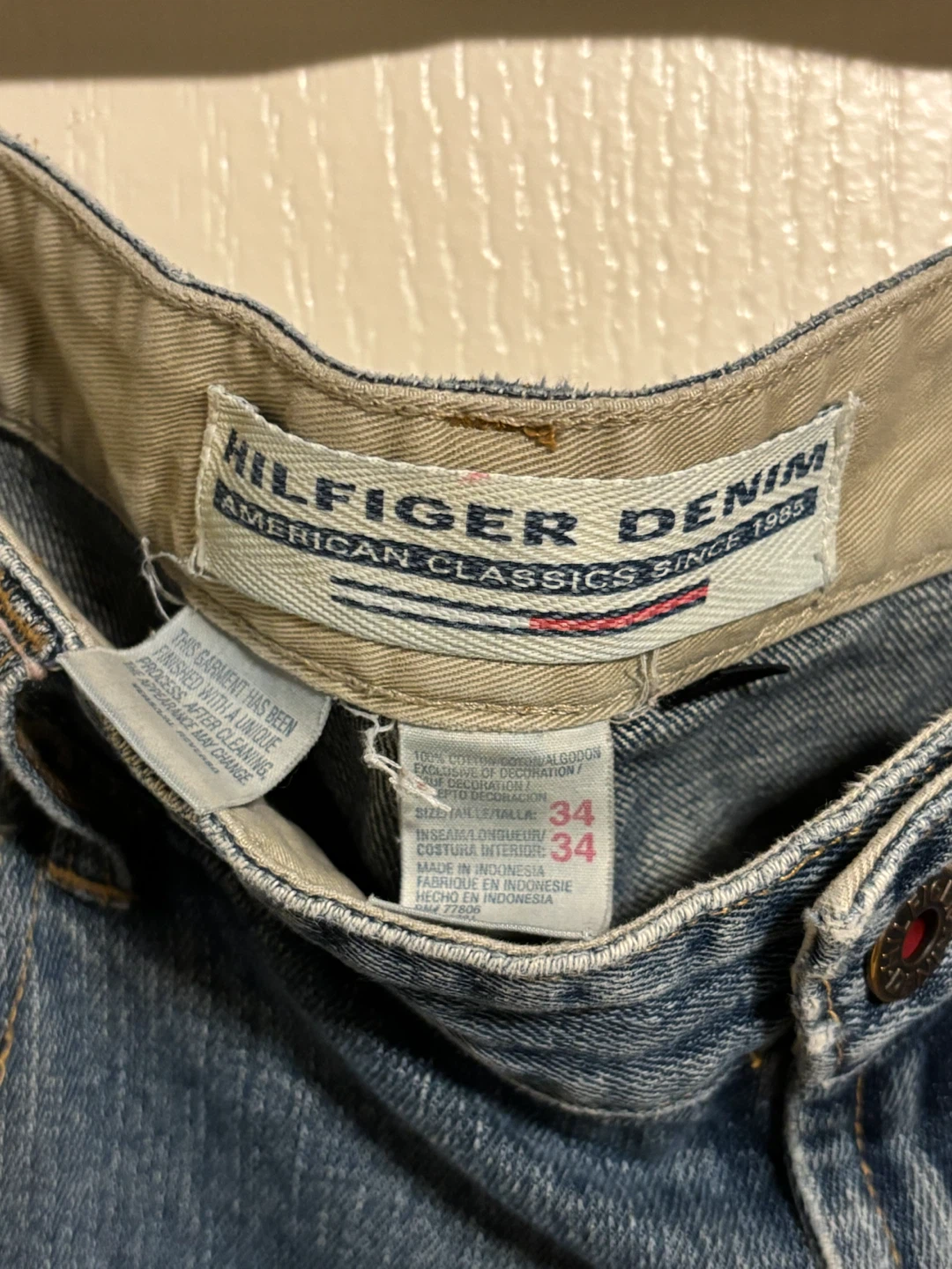 Vintage tommy Hilfiger double knee jeans distressed - photo 3
