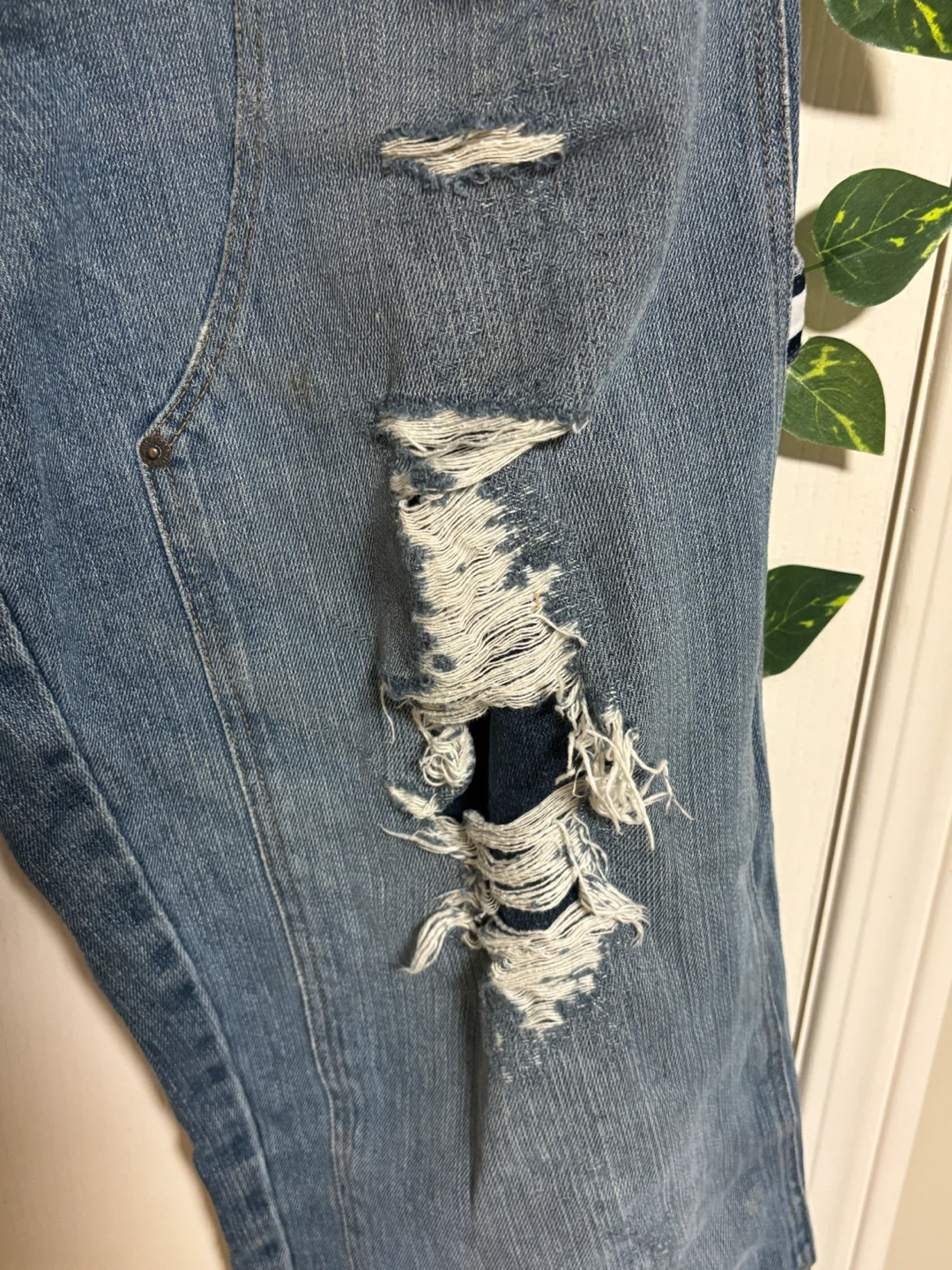 Vintage tommy Hilfiger double knee jeans distressed - photo 4
