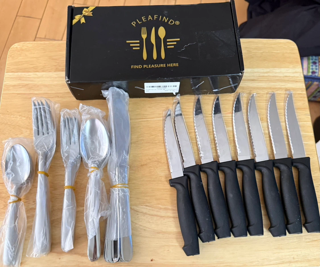 Pleafind 48-Piece Flatware Set