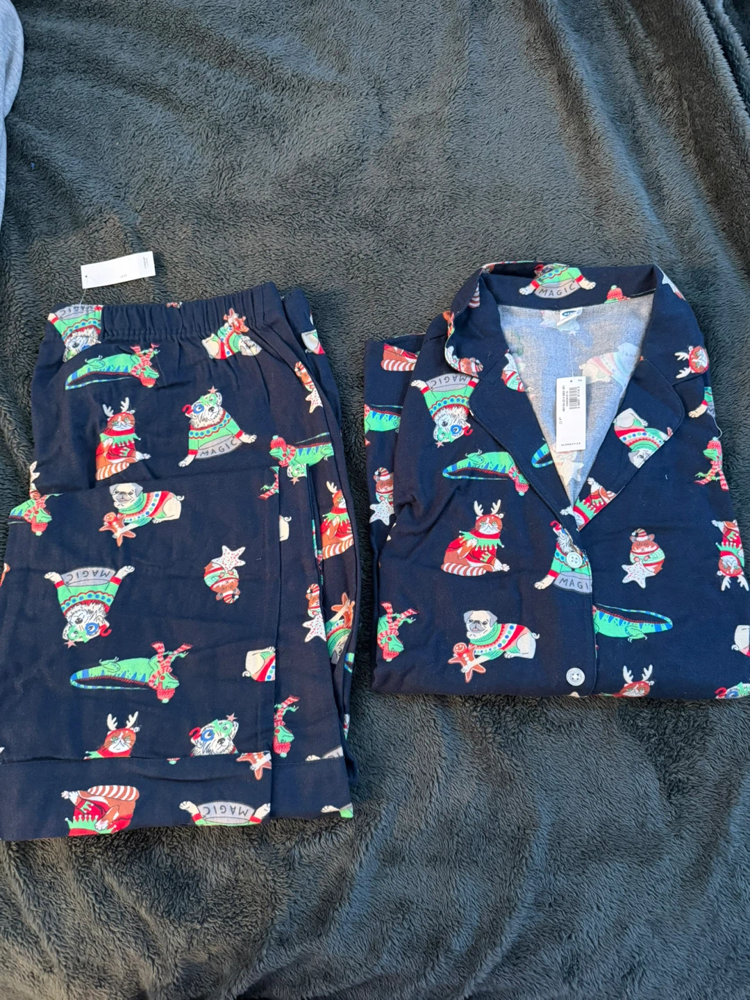 Old Navy Christmas Pajama Sets - Size Large