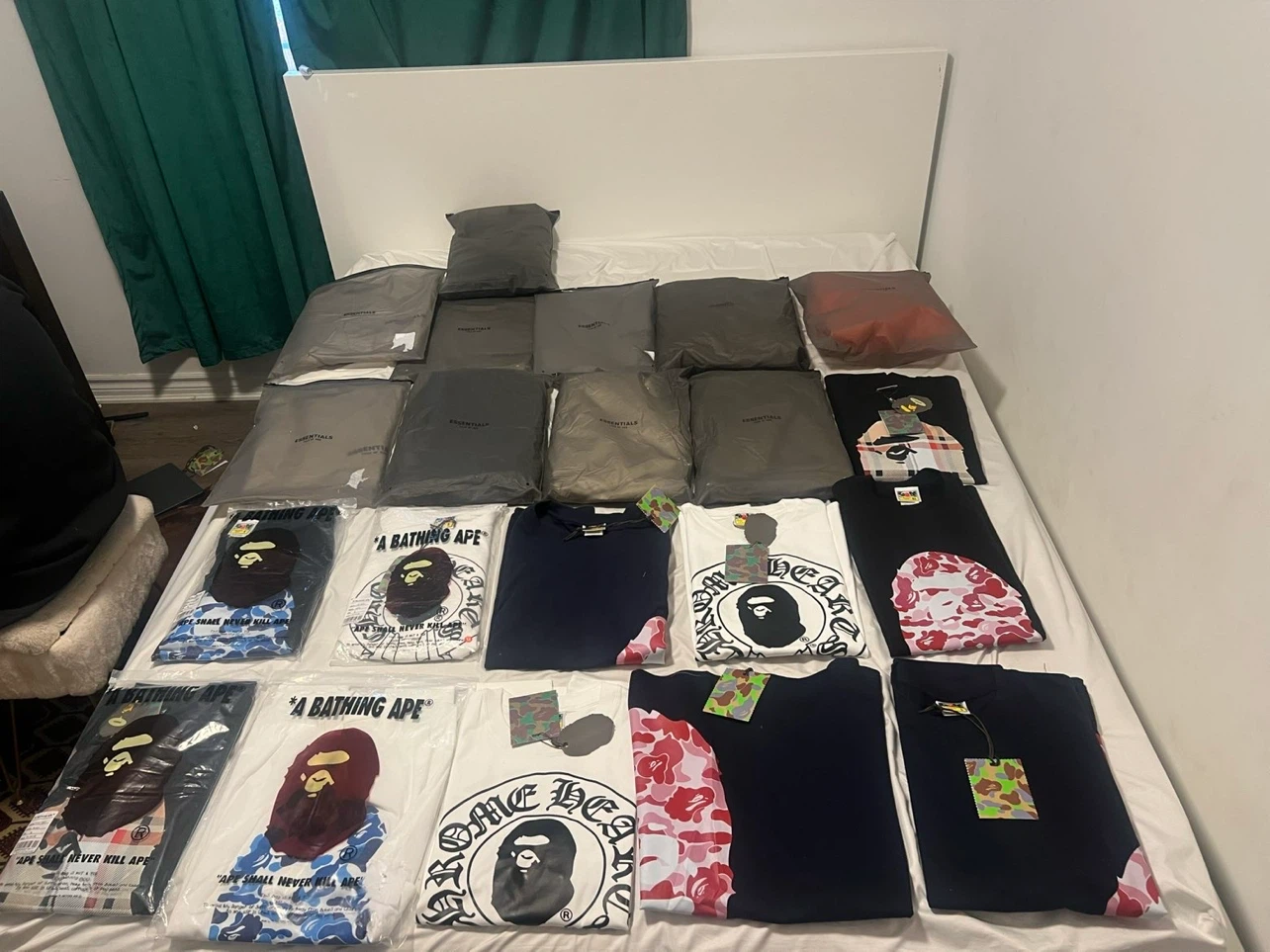 Brand new essentials,chrome,and bape - photo 5
