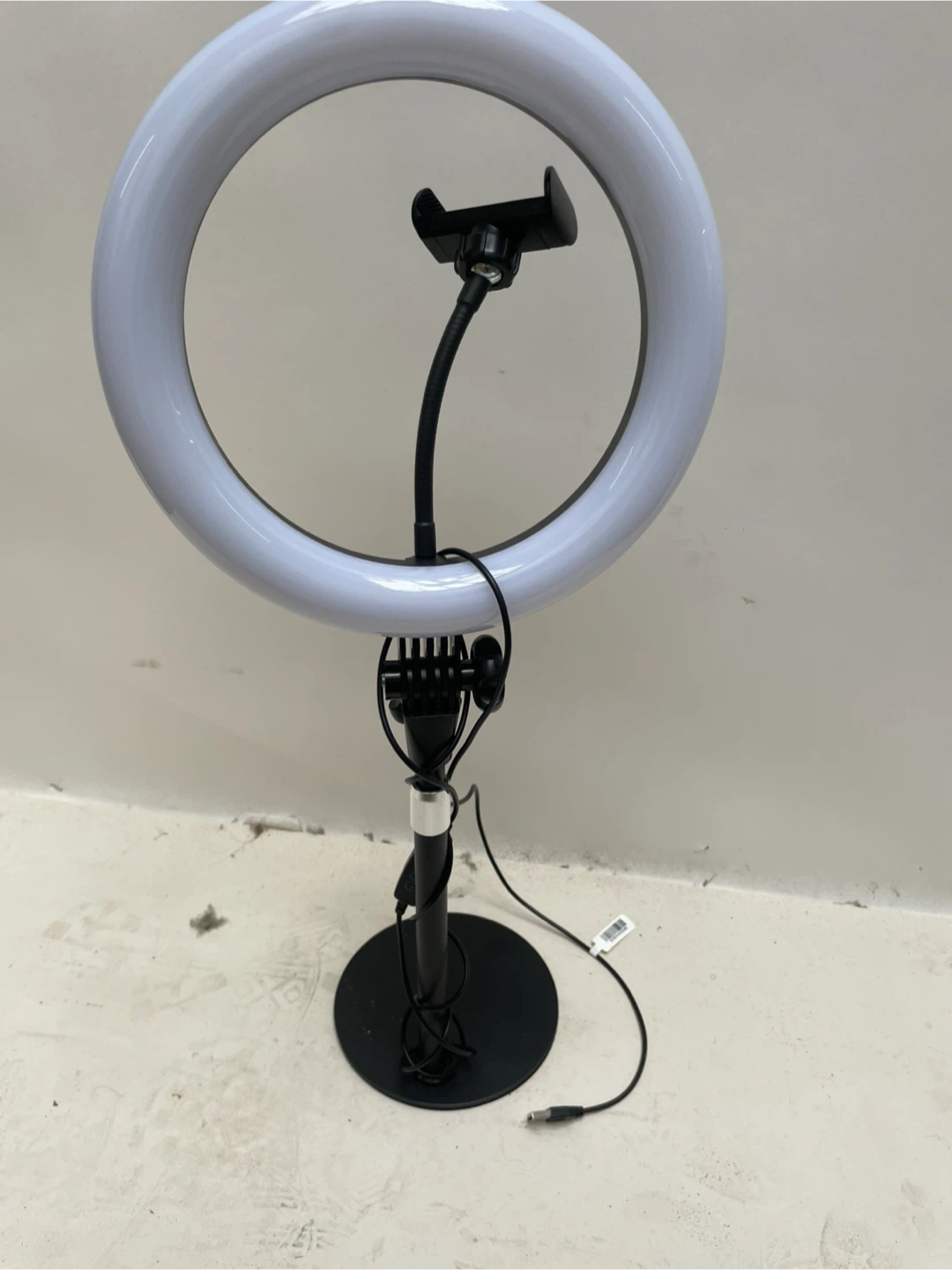LED Ring Light with Desk Stand and Phone Holder