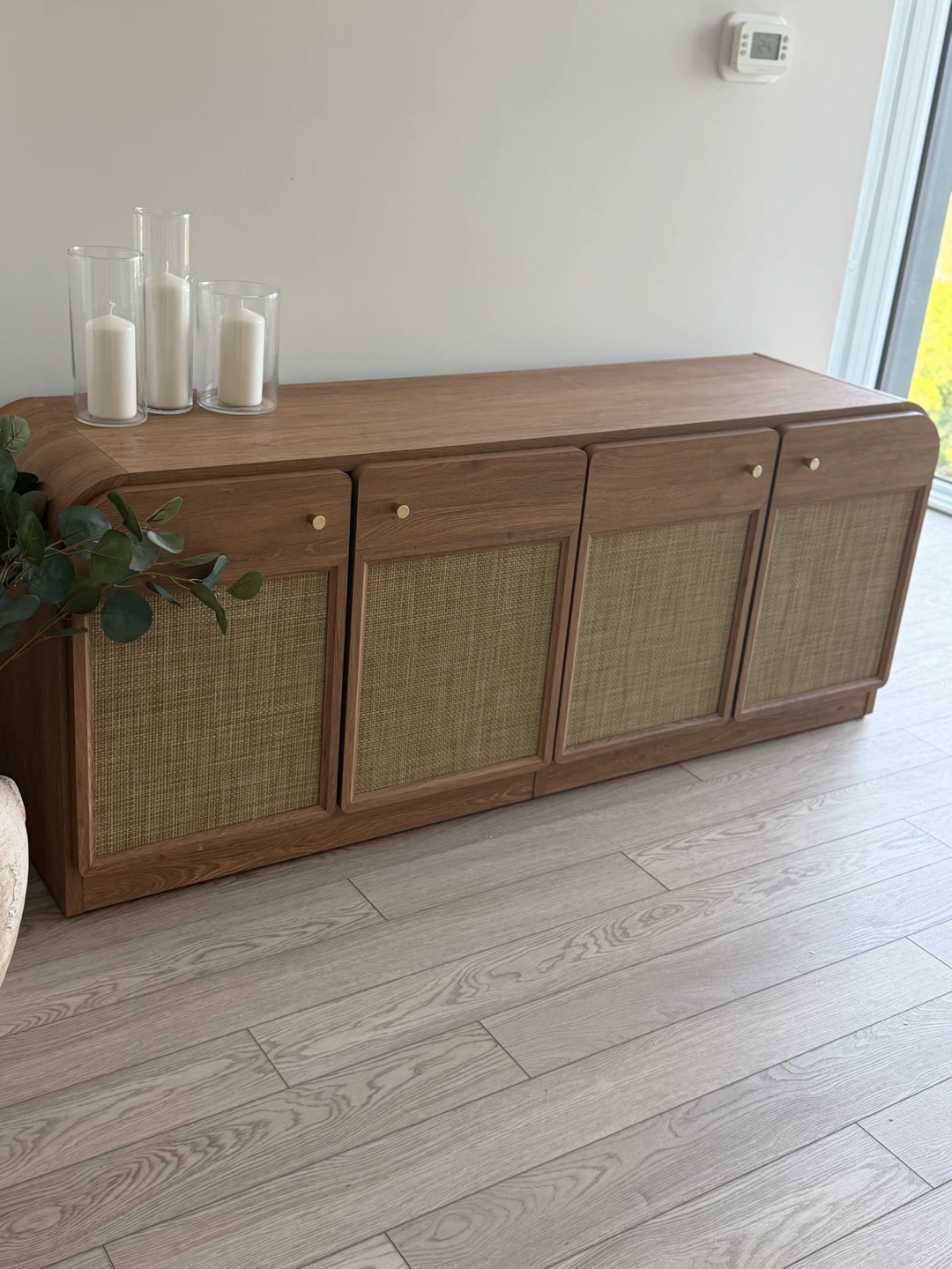 SICOTAS Crescent Collection TV Stand,Free Delivery
