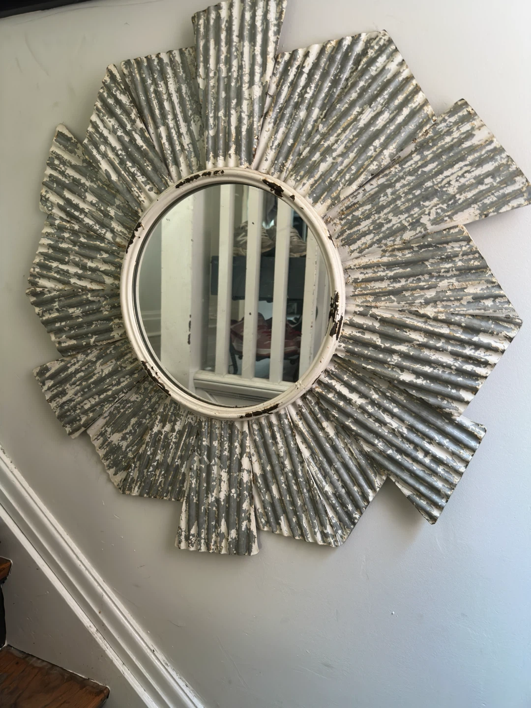Metal Sunburst Mirror