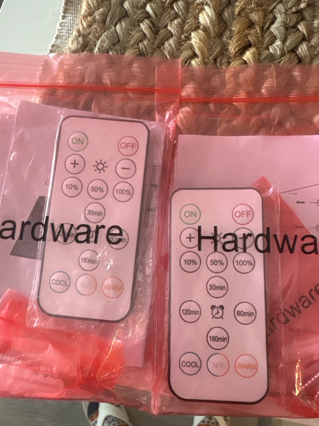 Two LED Light Remote Controls