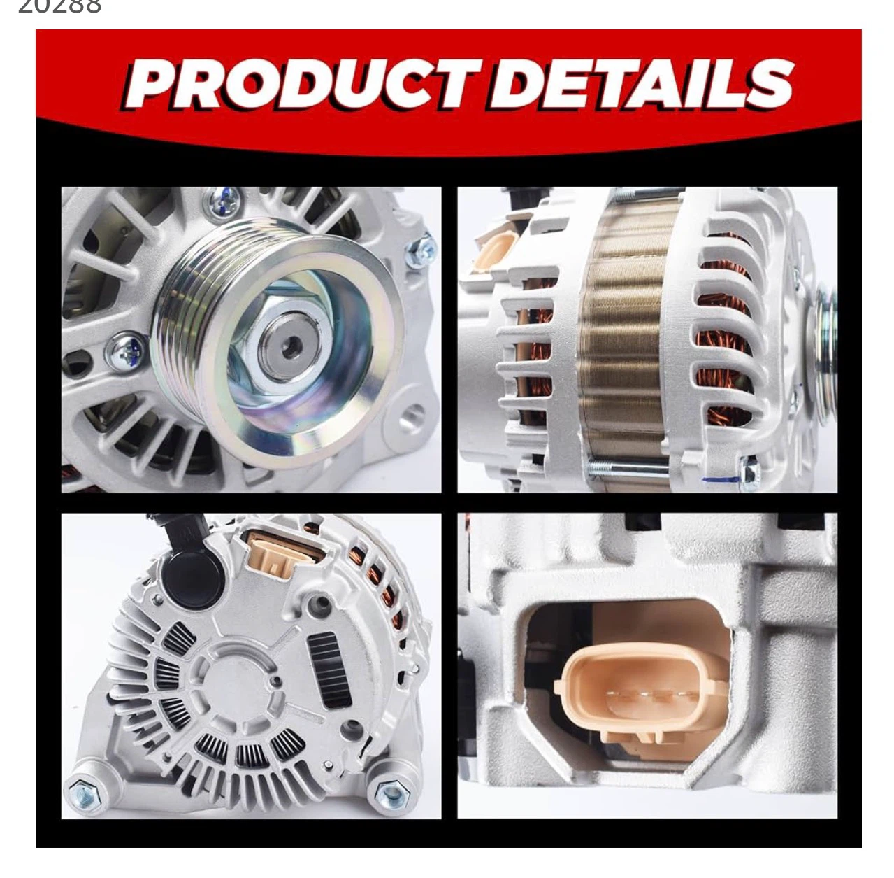 Mazda Alternator Compatible with Multiple Vehicles - photo 3