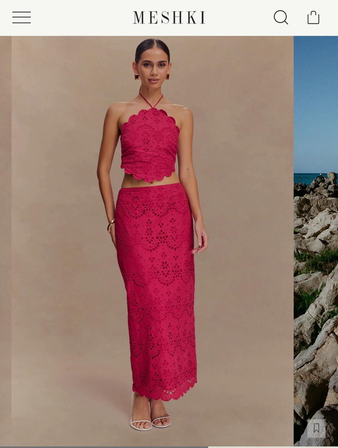 Meshki Fuchsia Two-Piece Set