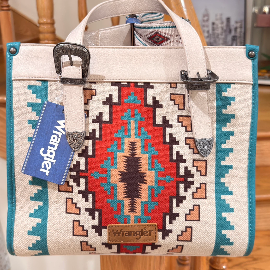 Wrangler Southwestern Print Tote Bag