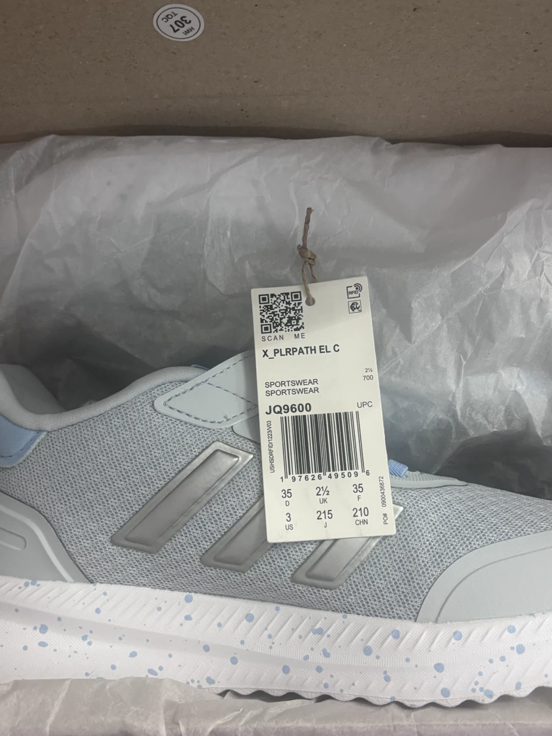 Adidas X_PLRPATH EL C Kids Sneakers Size 3 - photo 4