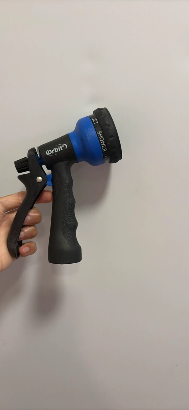 Multi function garden hose attachment by Orbit