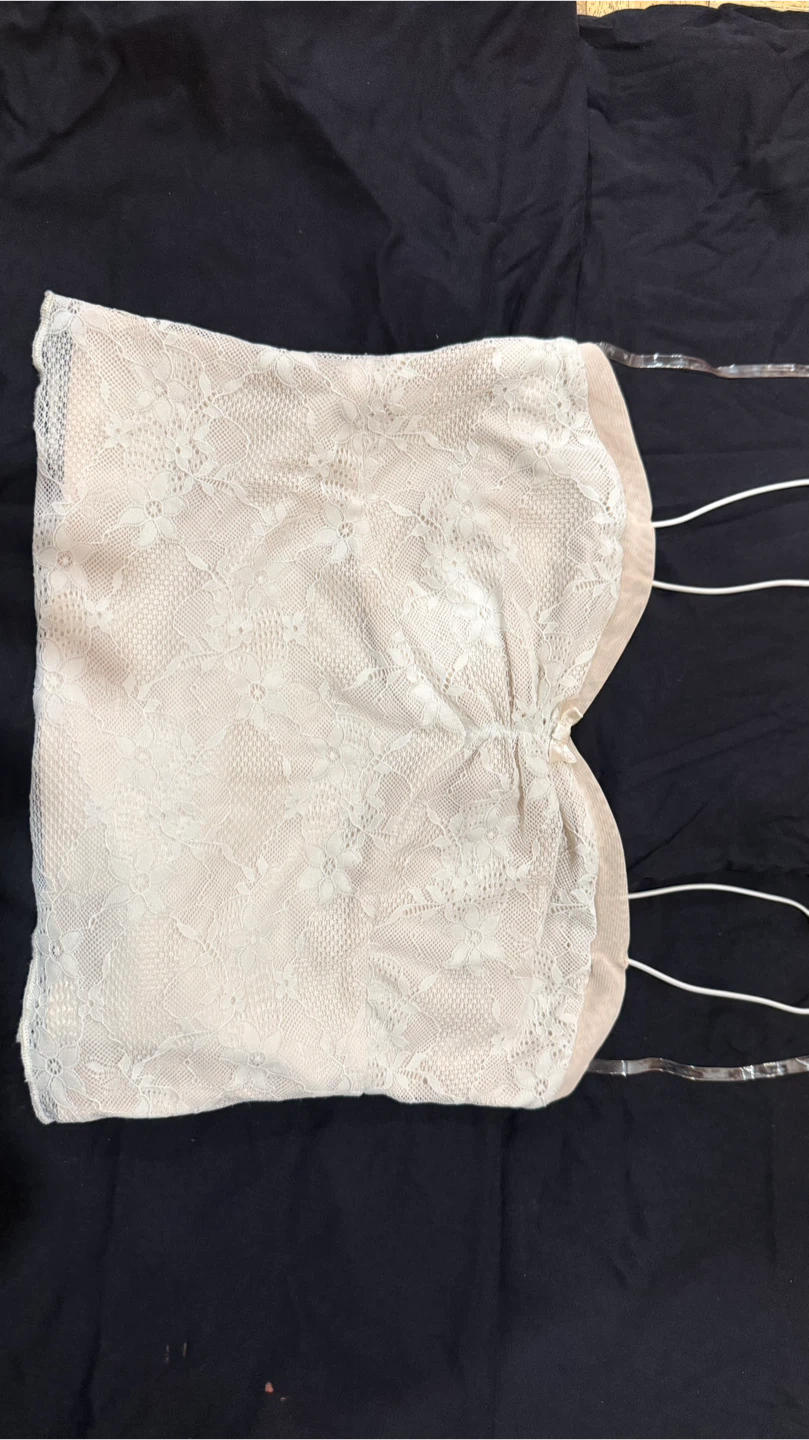 Cream Lace Cami Top