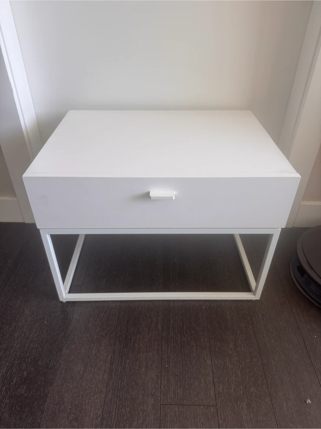 Modern White Bedside Table