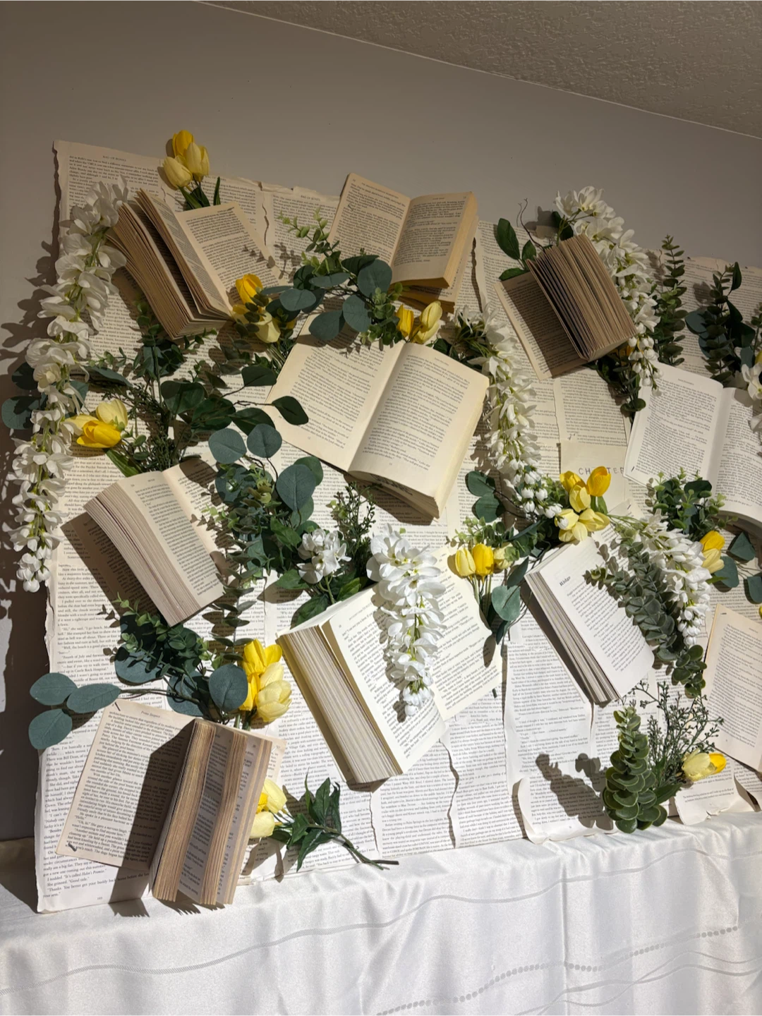 Book themed backdrop