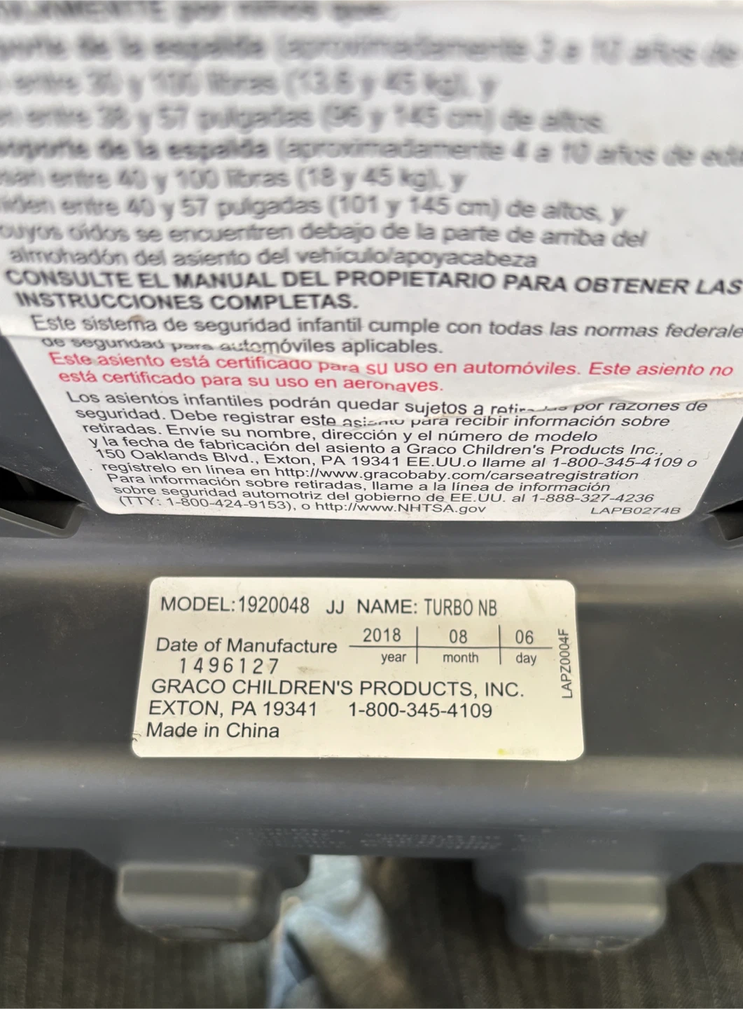 Graco Turbo NB Booster Car Seat - photo 4